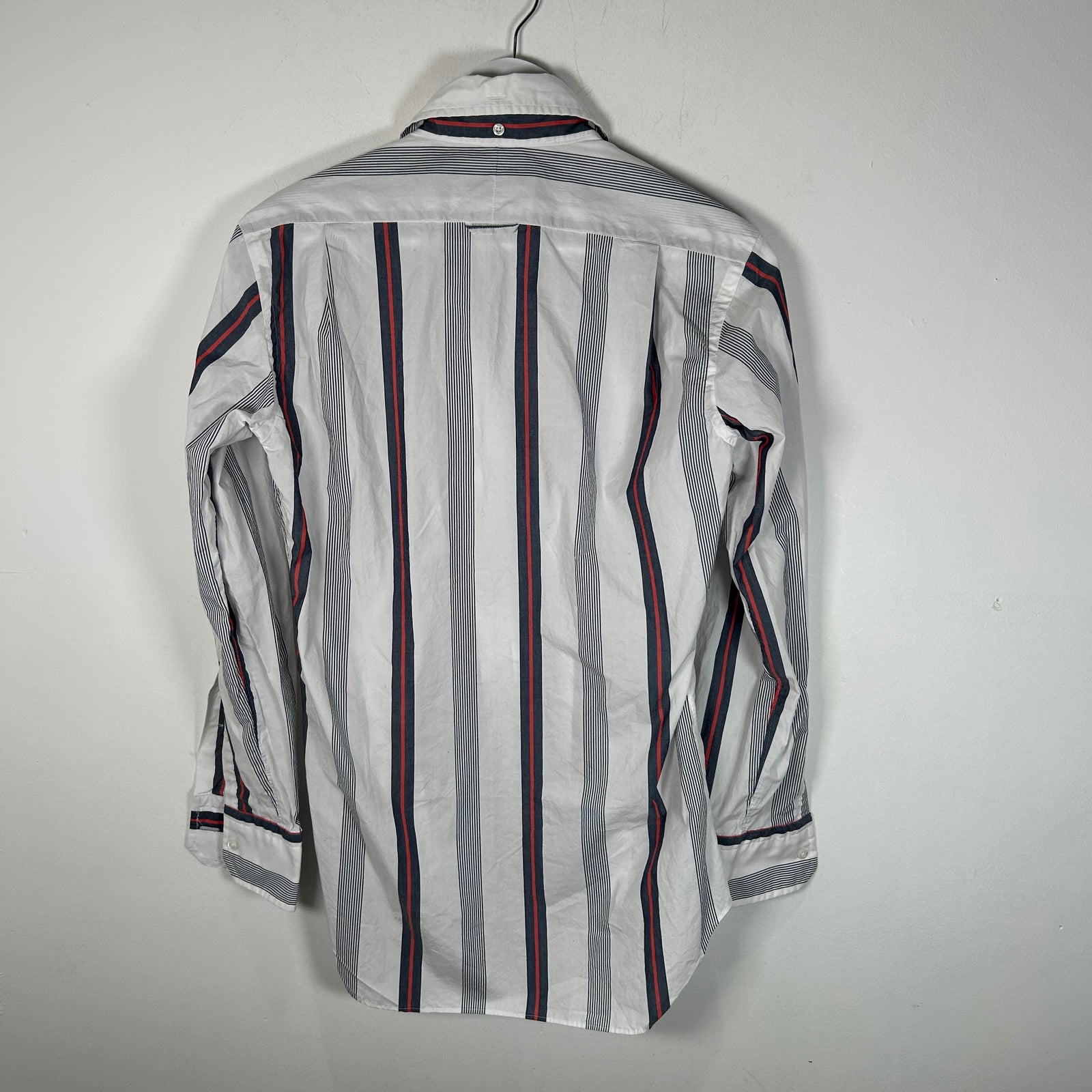 Thom Browne Pinstripe Button Up Shirt Size 0