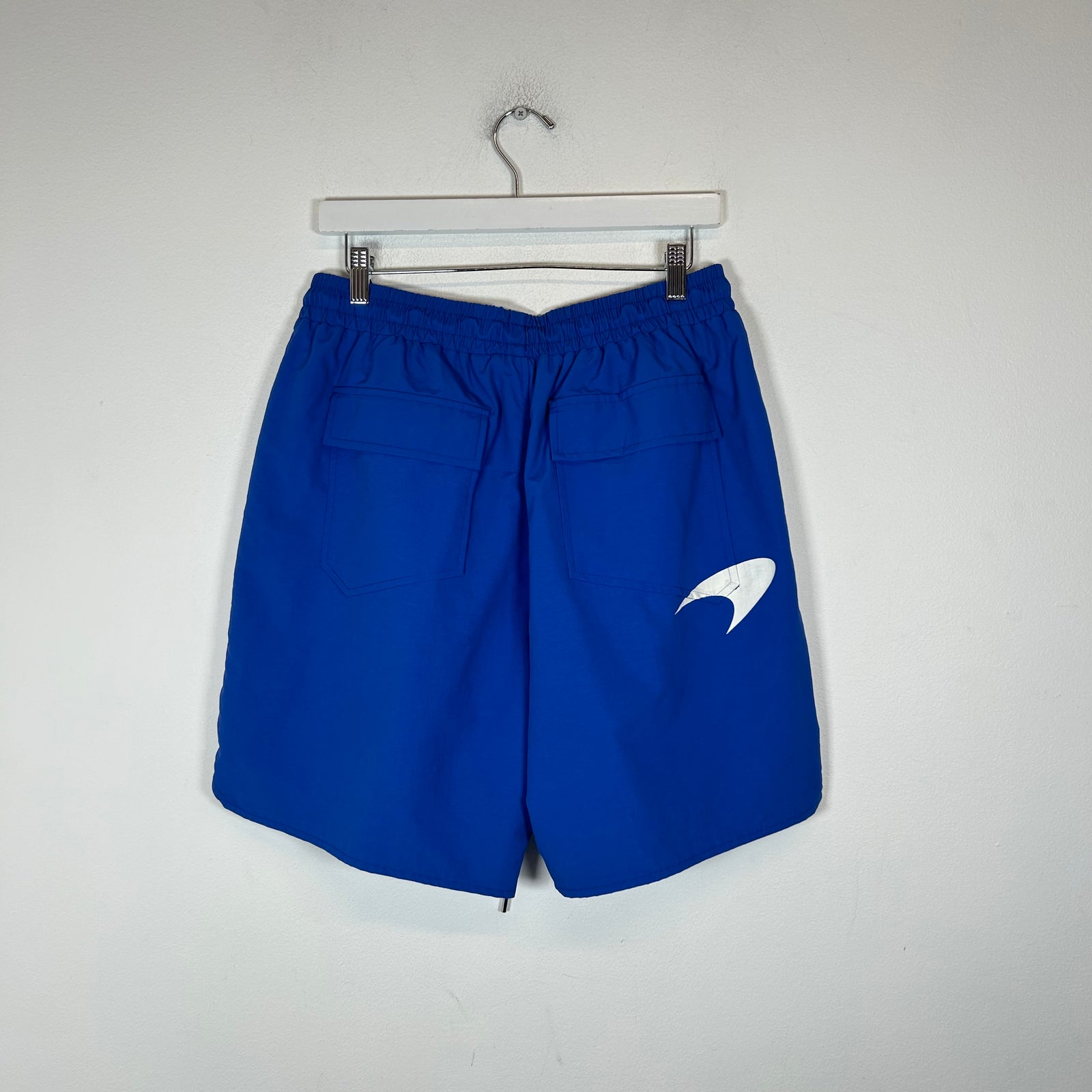 Rhude Blue Logo Nylon Shorts Size XXL