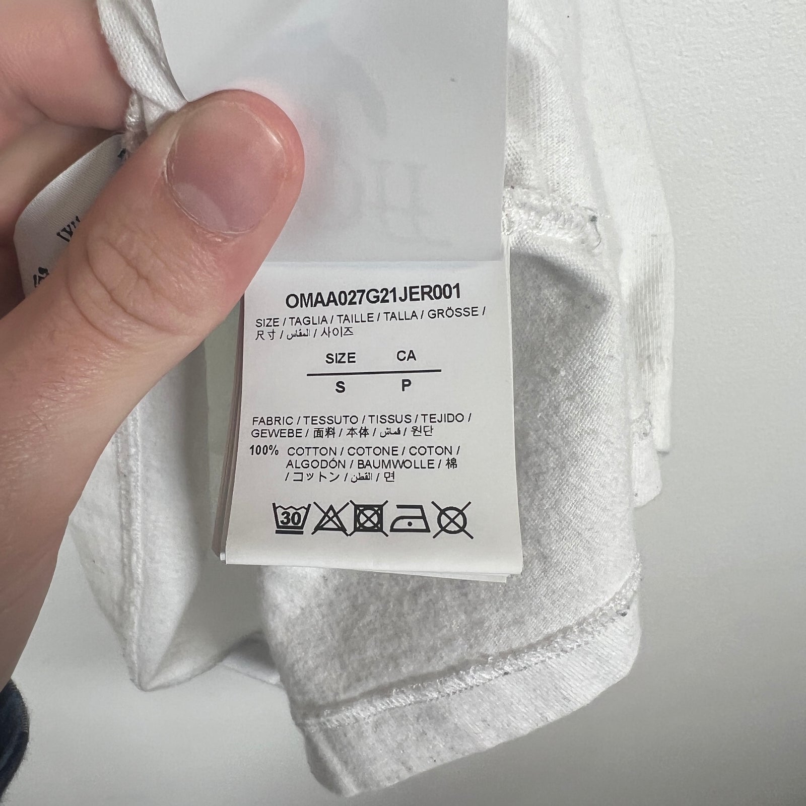 Off-White Sound Engineering White T-Shirt Size S