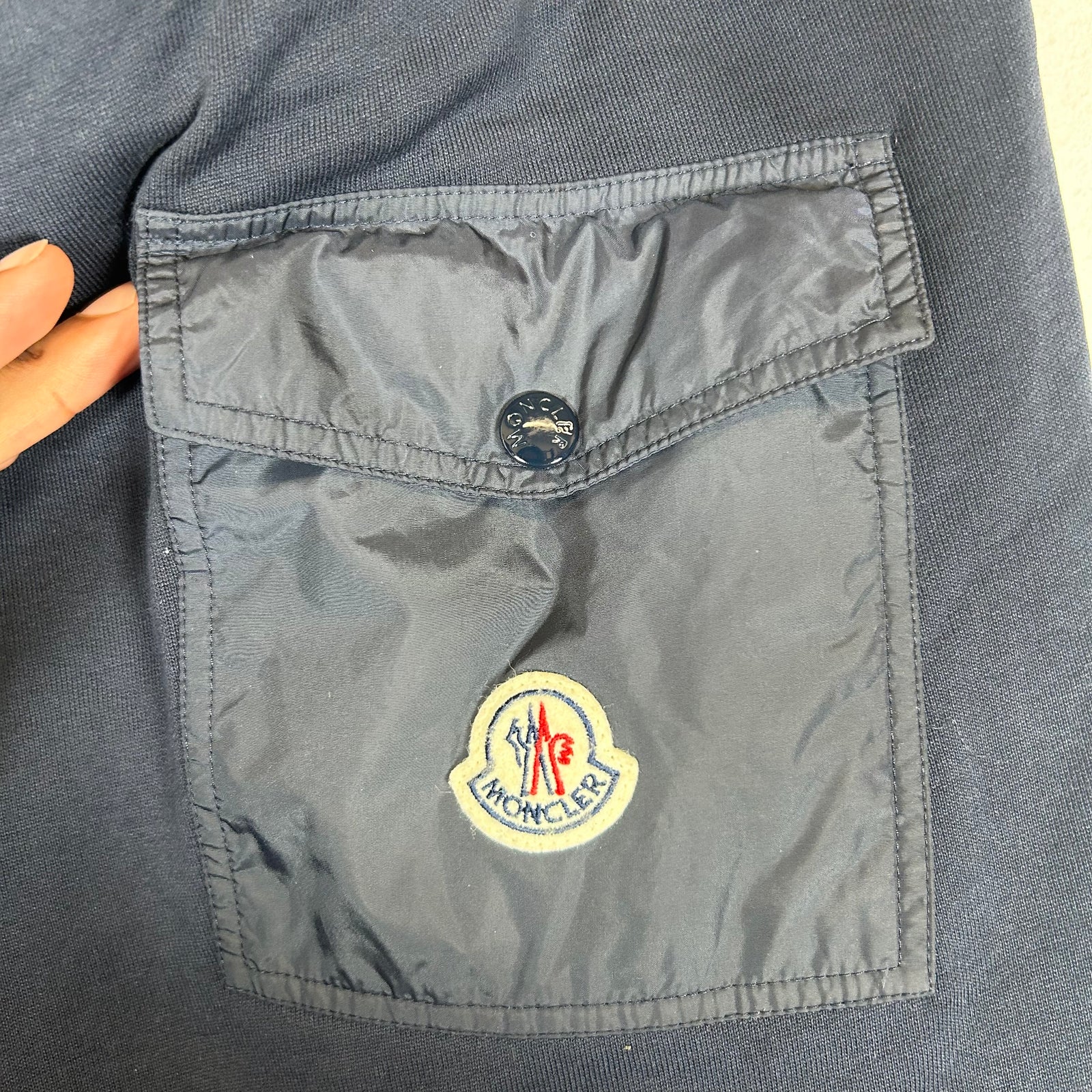 Moncler Navy Drawstring Joggers Size L