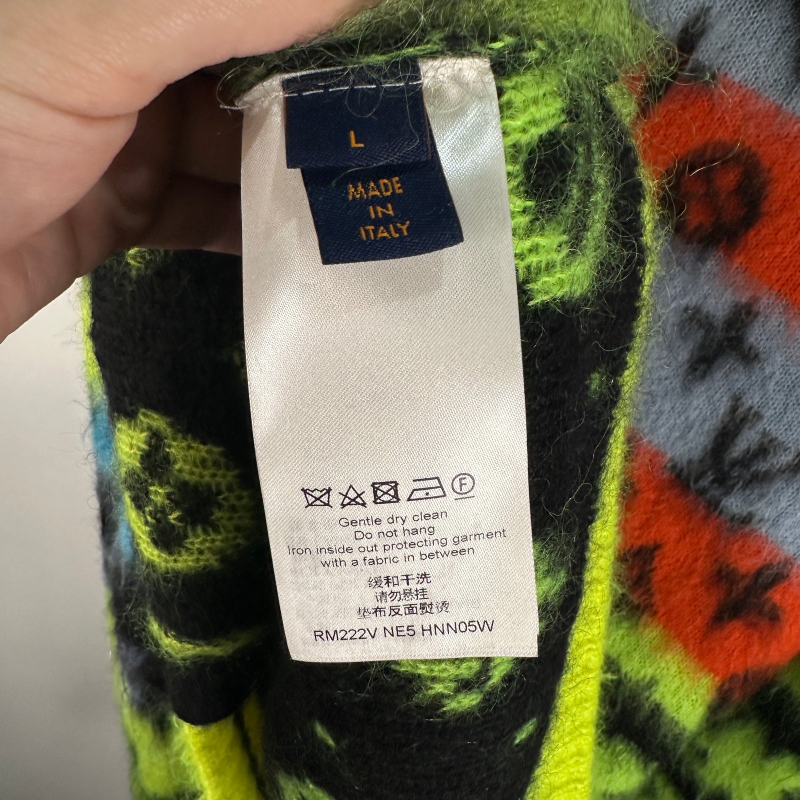 Louis Vuitton Multi Color Mohair Cardigan