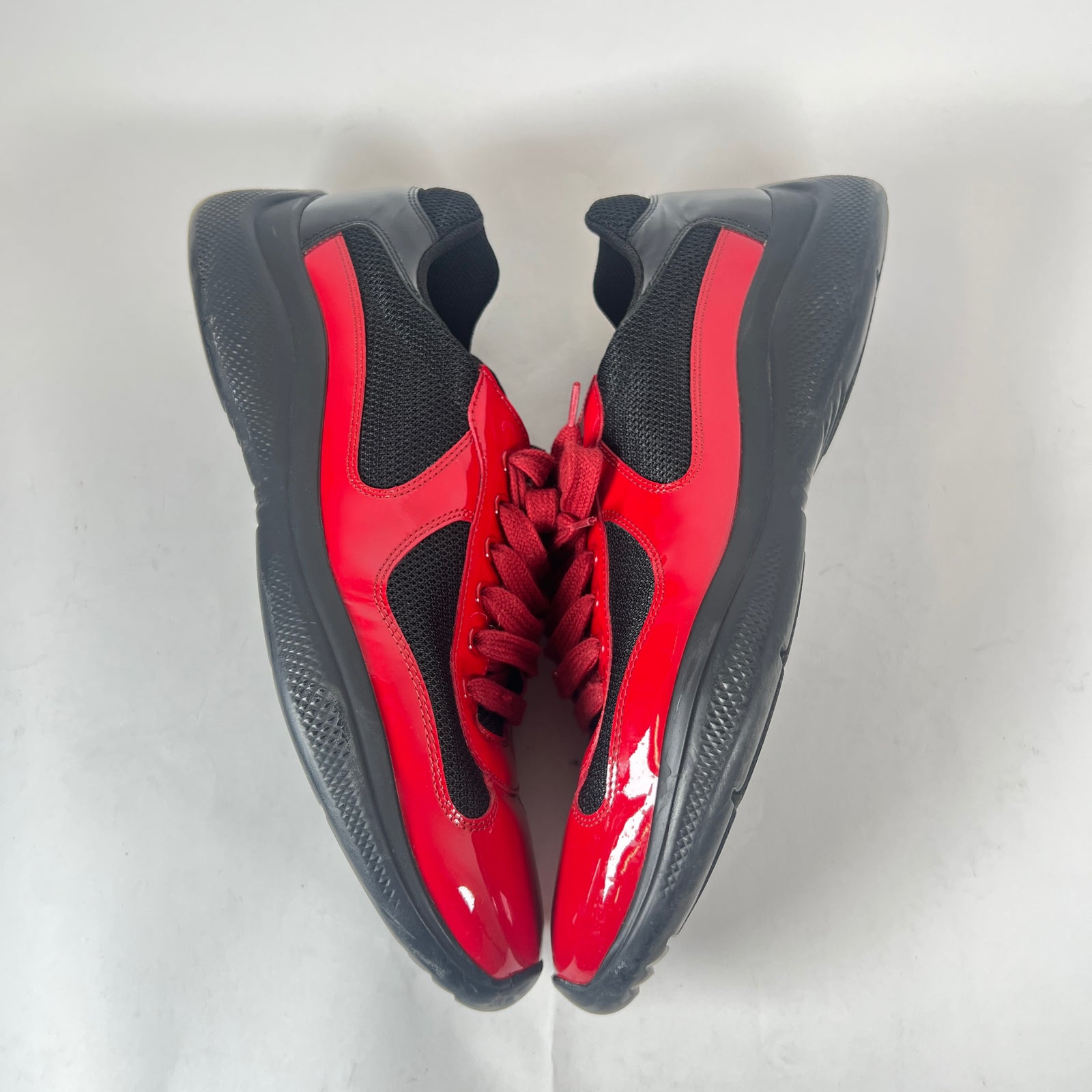 Prada Red/Black Patent Leather Cups Size 9