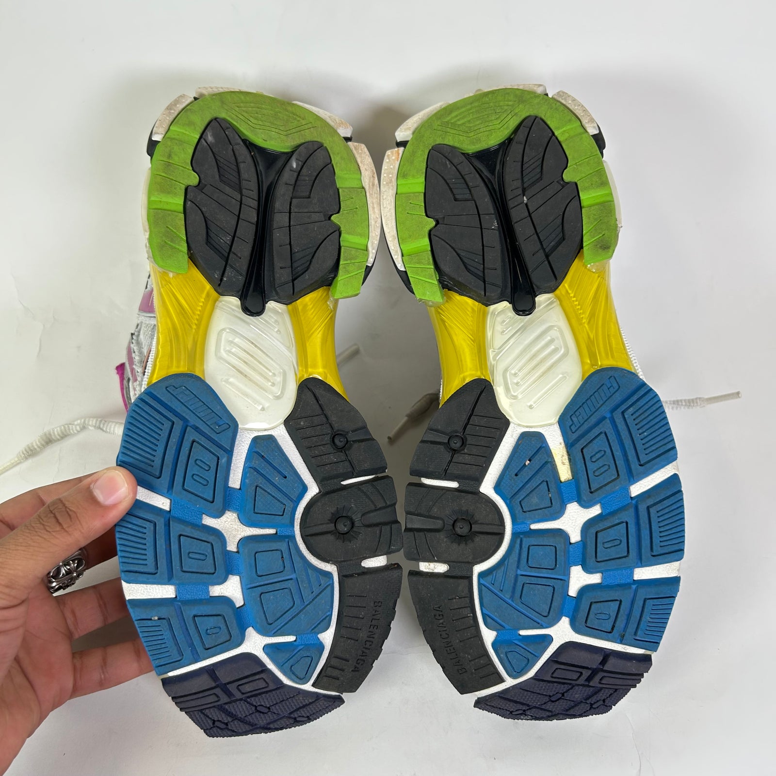 Balenciaga Multicolor Mesh Runners Size 42