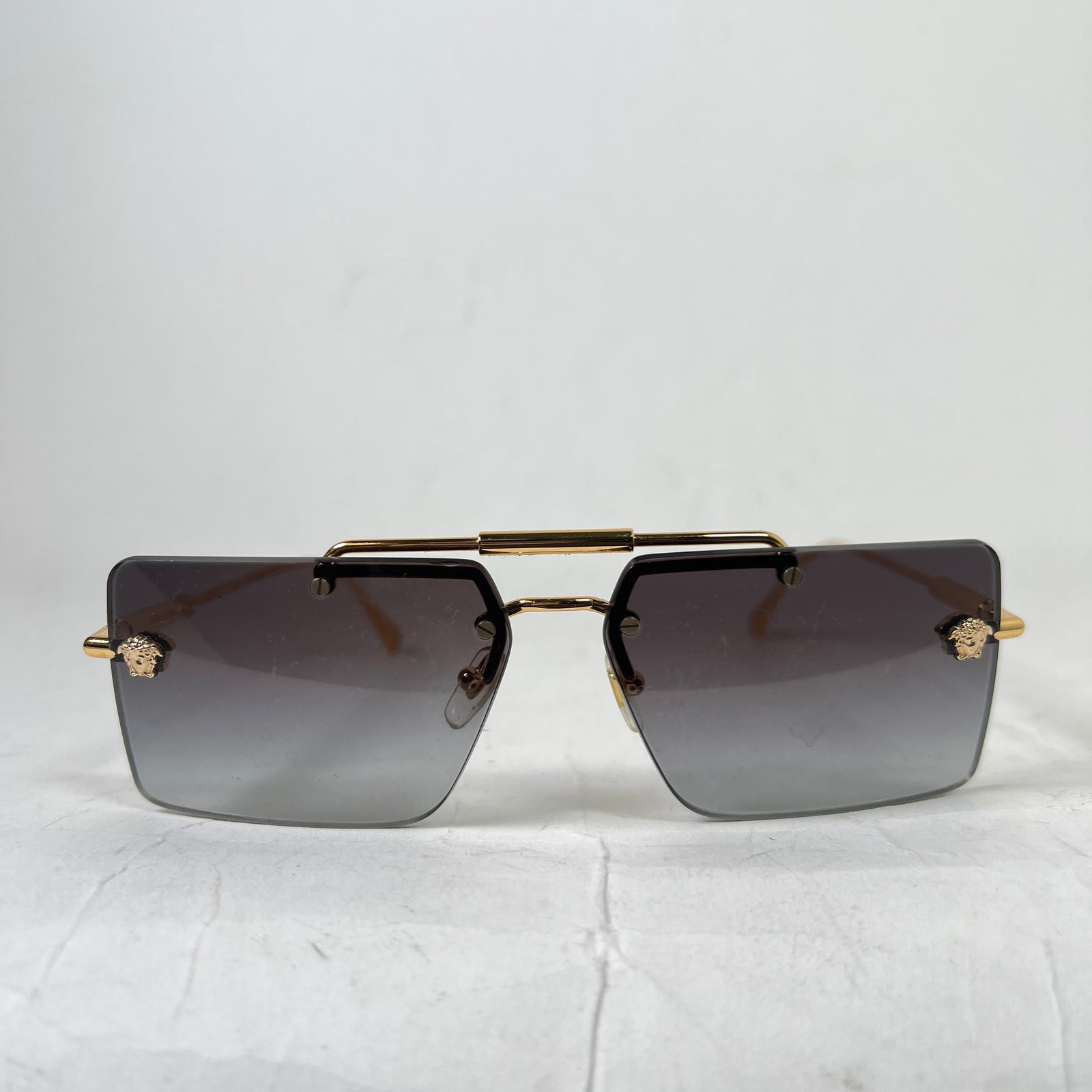 Versace Medusa Rimless Sunglasses