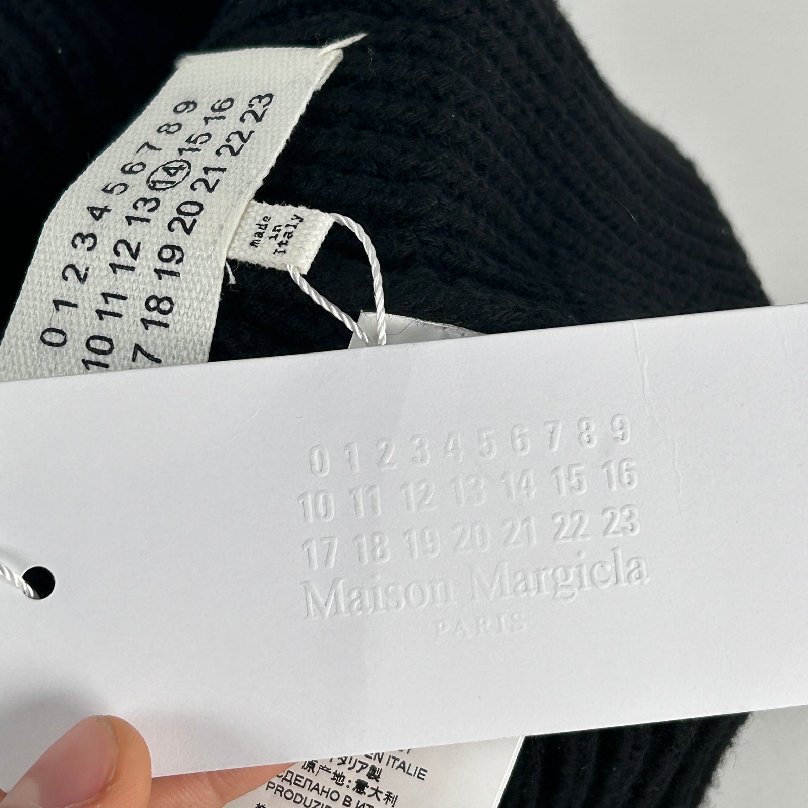 Maison Margiela 4 Corner Stitch Black Beanie