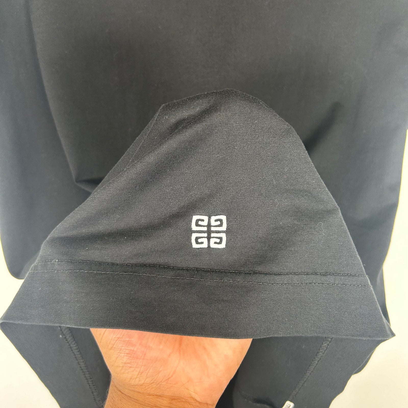 Givenchy Black College Logo Tee Size S
