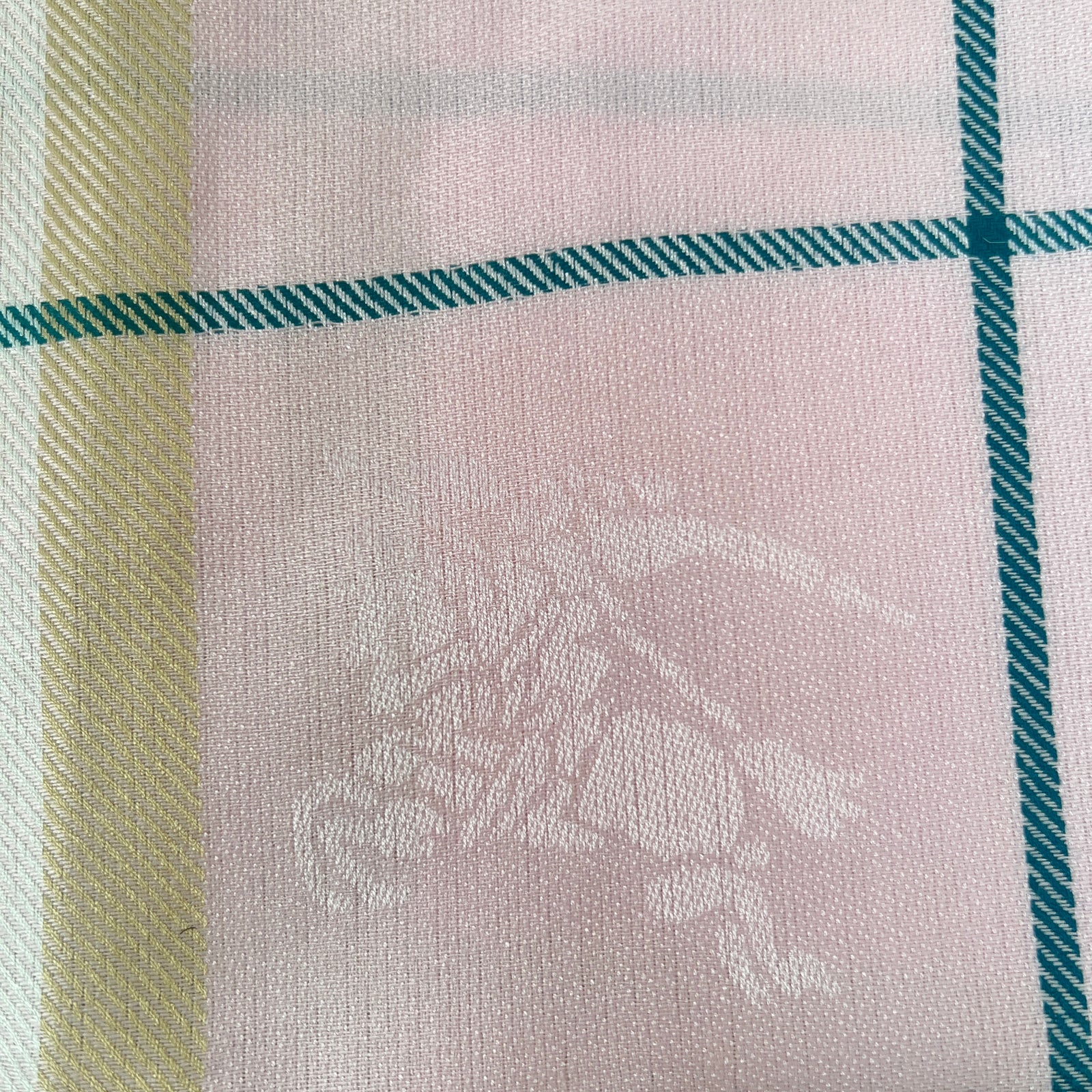 Burberry Pink Nova Check Cashmere Shawl