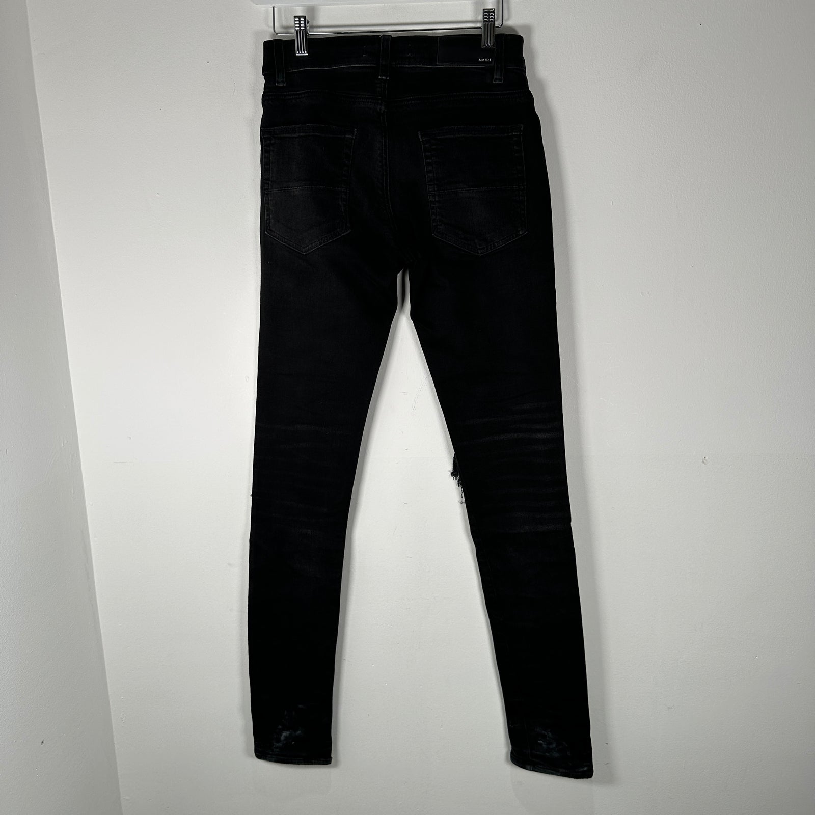 Amiri MX1 Black Paisley Patch Jeans Size 28