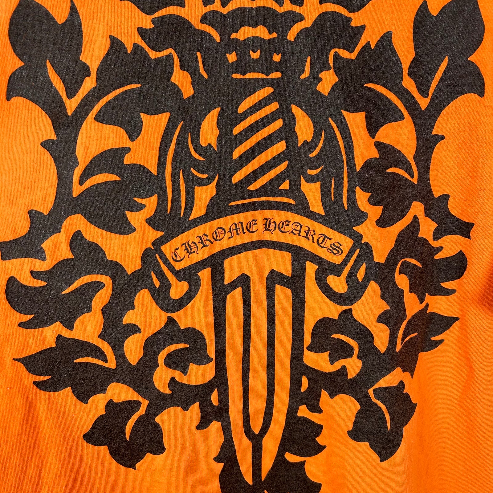 Chrome Hearts Orange Dagger Vine Longsleeve Size XL