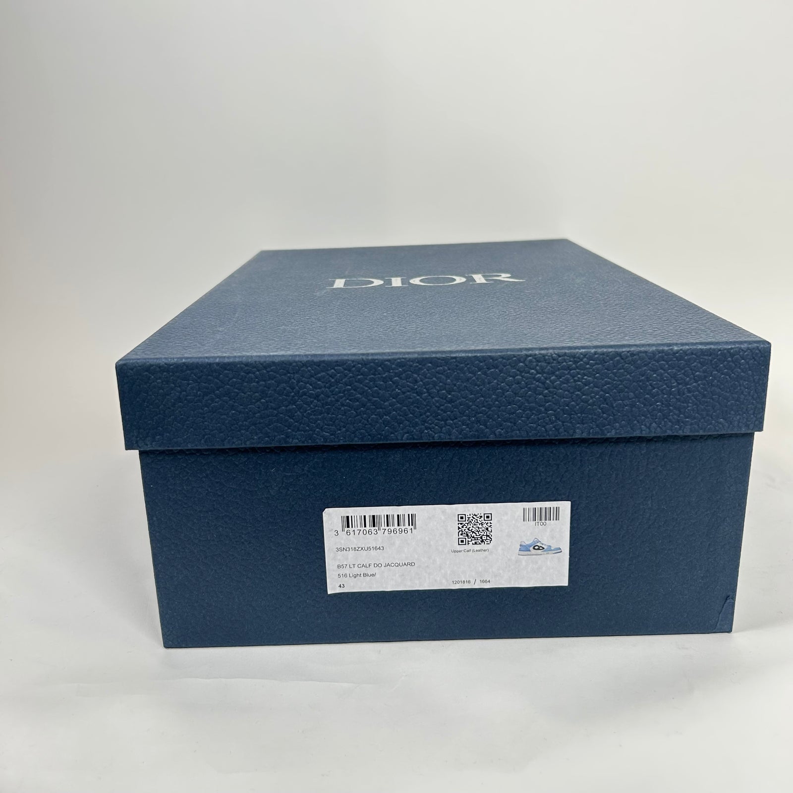 Dior B57 Light Blue Oblique Sneaker Size 44
