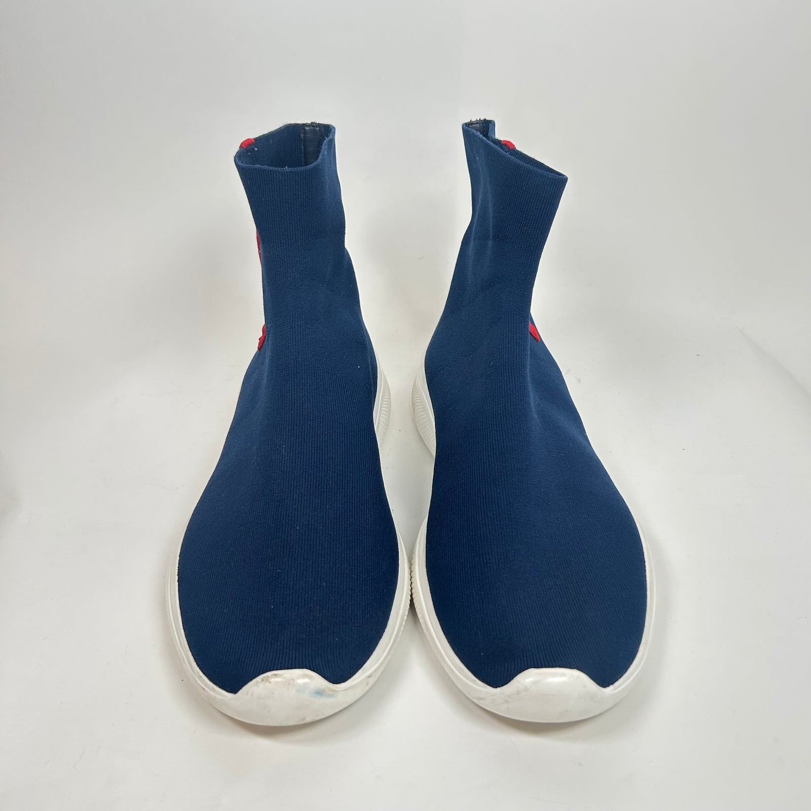 Prada Sport Blue Sock High-Top Sneaker Size 12