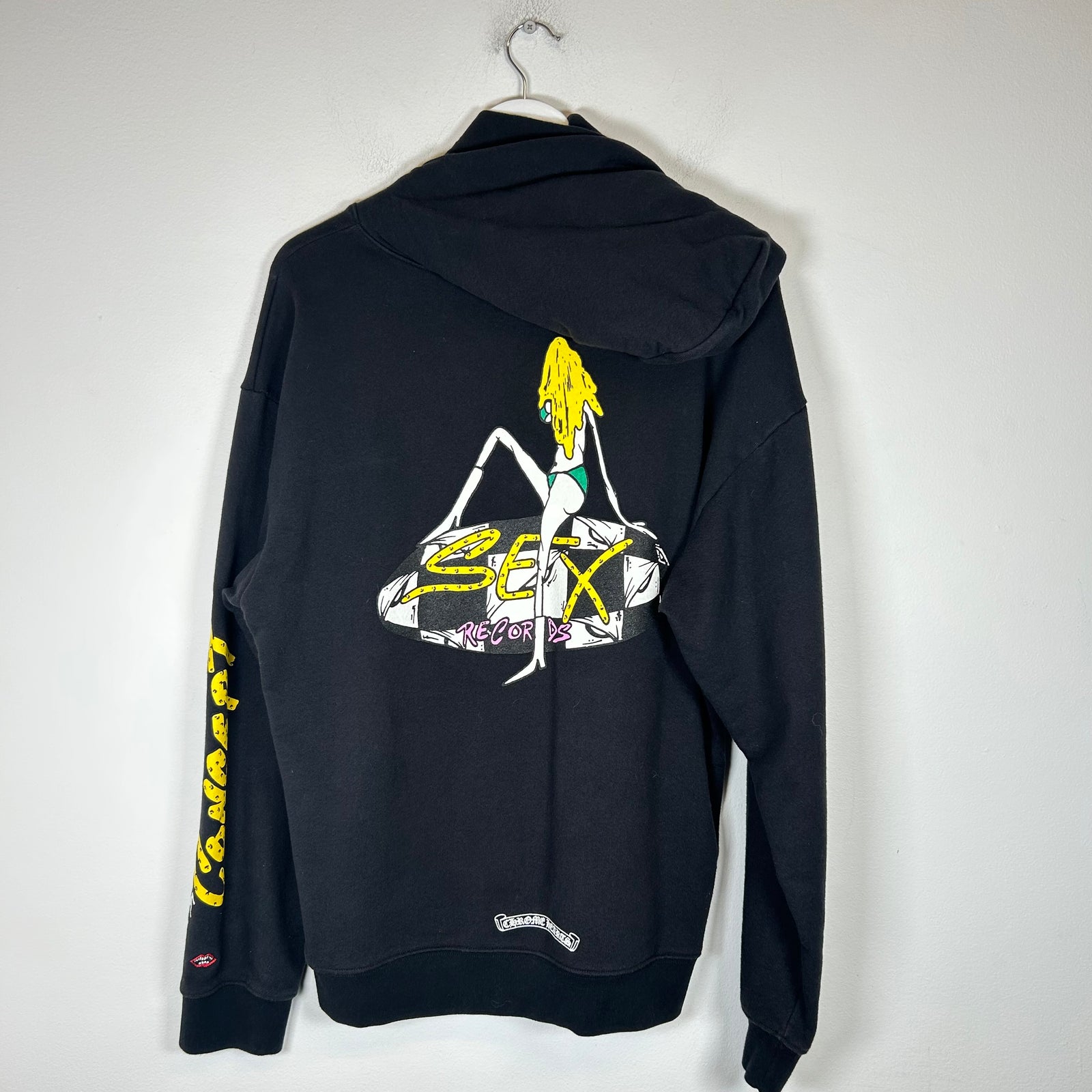 Chrome Hearts Black Matty Boy Sex Records Hoodie Size XL