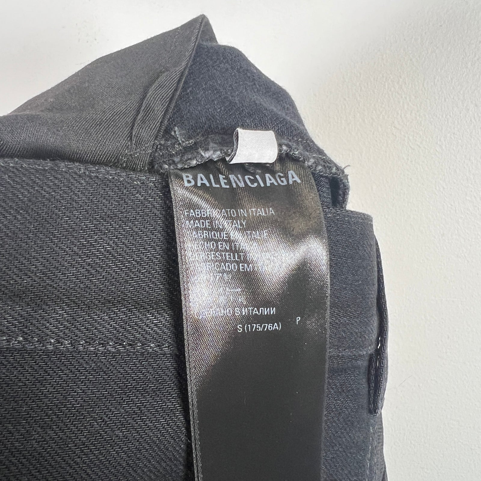 Balenciaga Black Wide Leg Jeans Size S