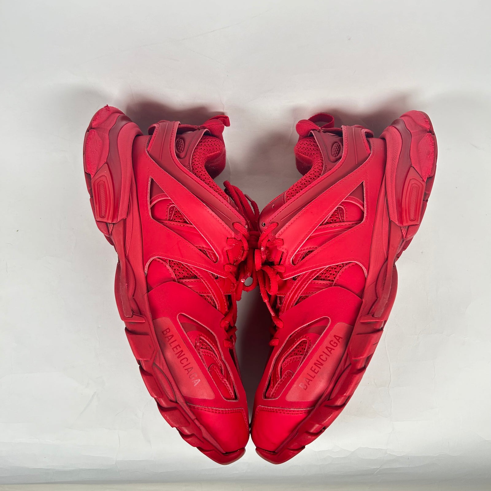 Balenciaga Red Track Sneakers Size 10