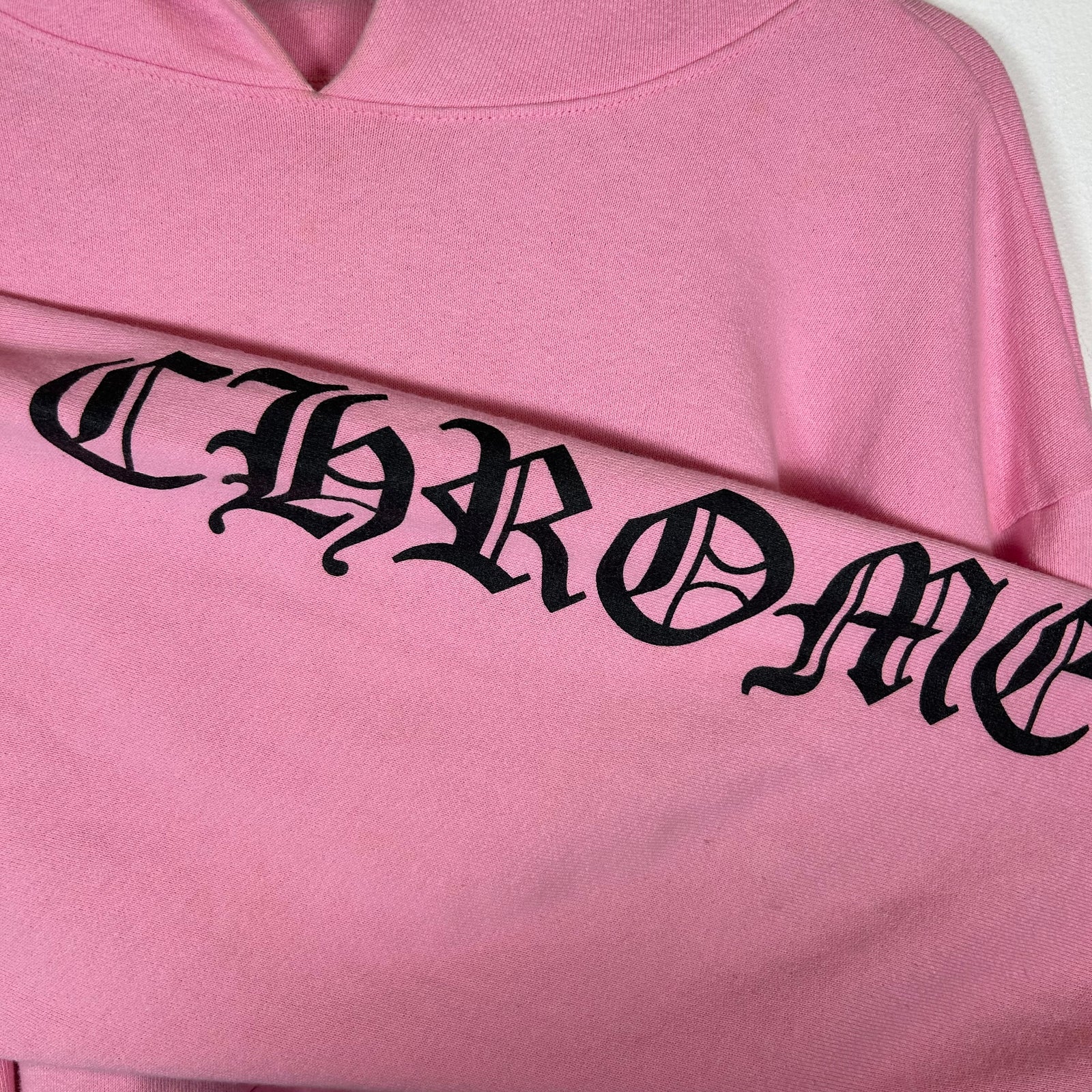 Chrome Hearts Pink Vanity Faith Hoodie Size M