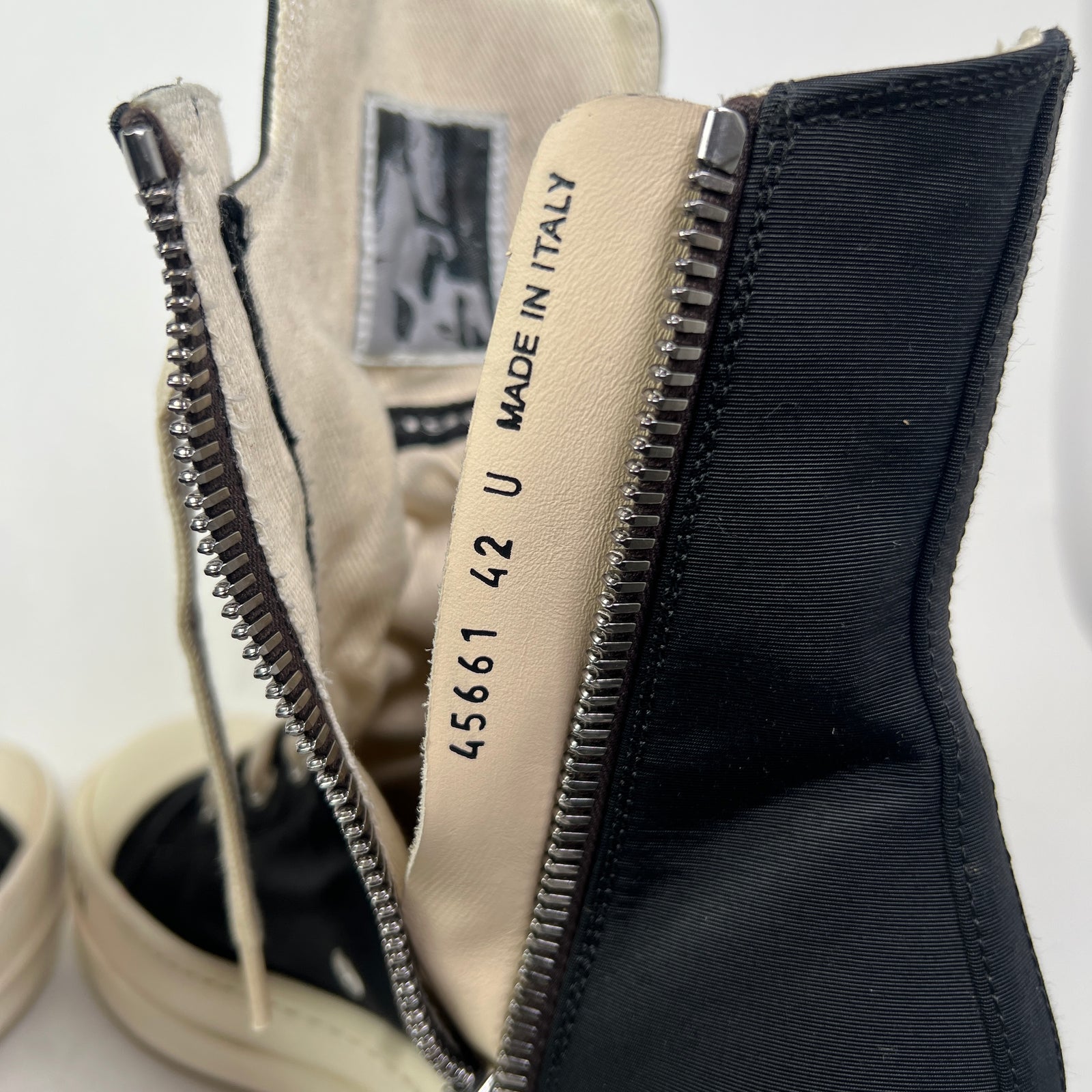 Rick Owens DRKSHDW 'Stop Your Breath' High-Top Ramones