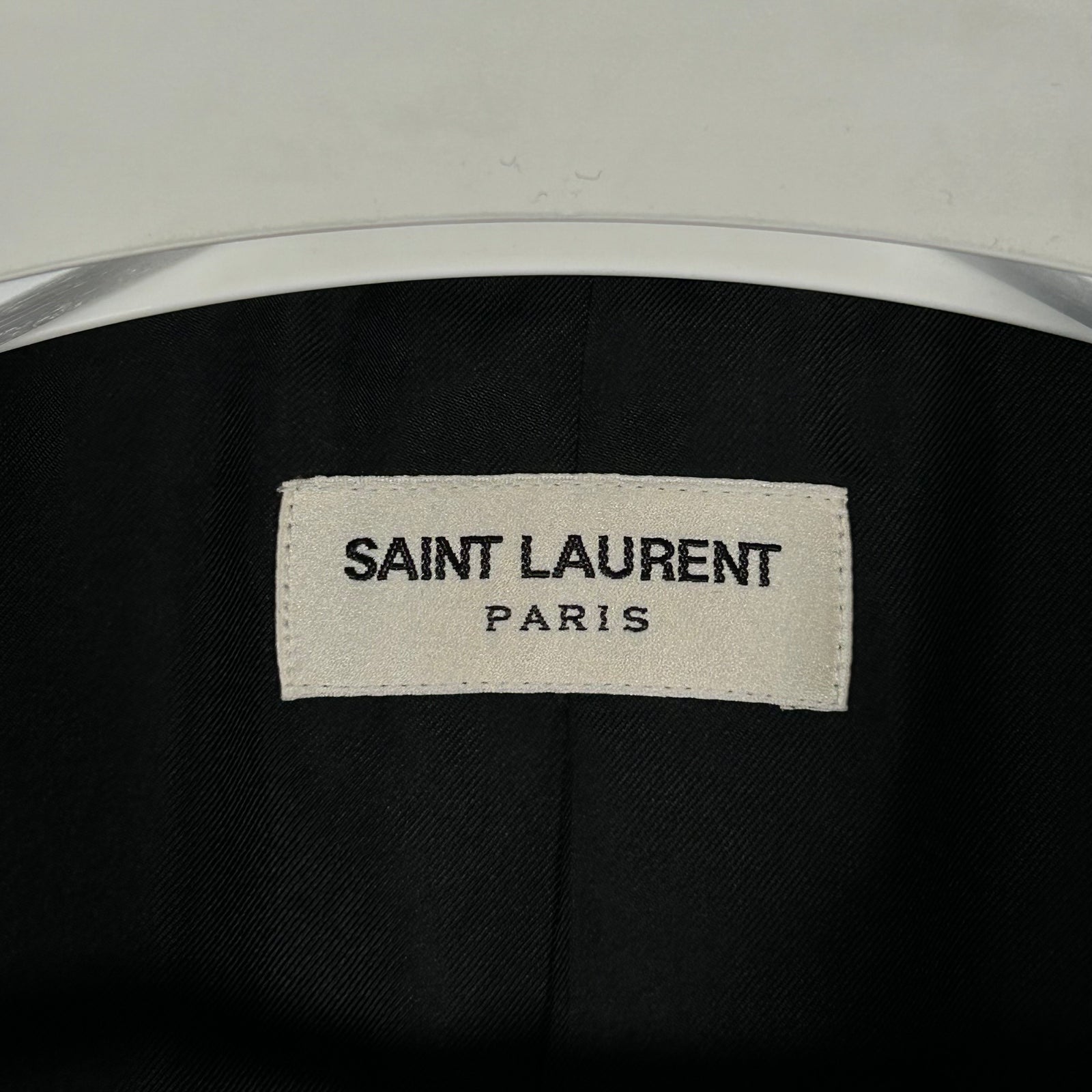 Saint Laurent Grey Pin-Stripe Blazer Size 48