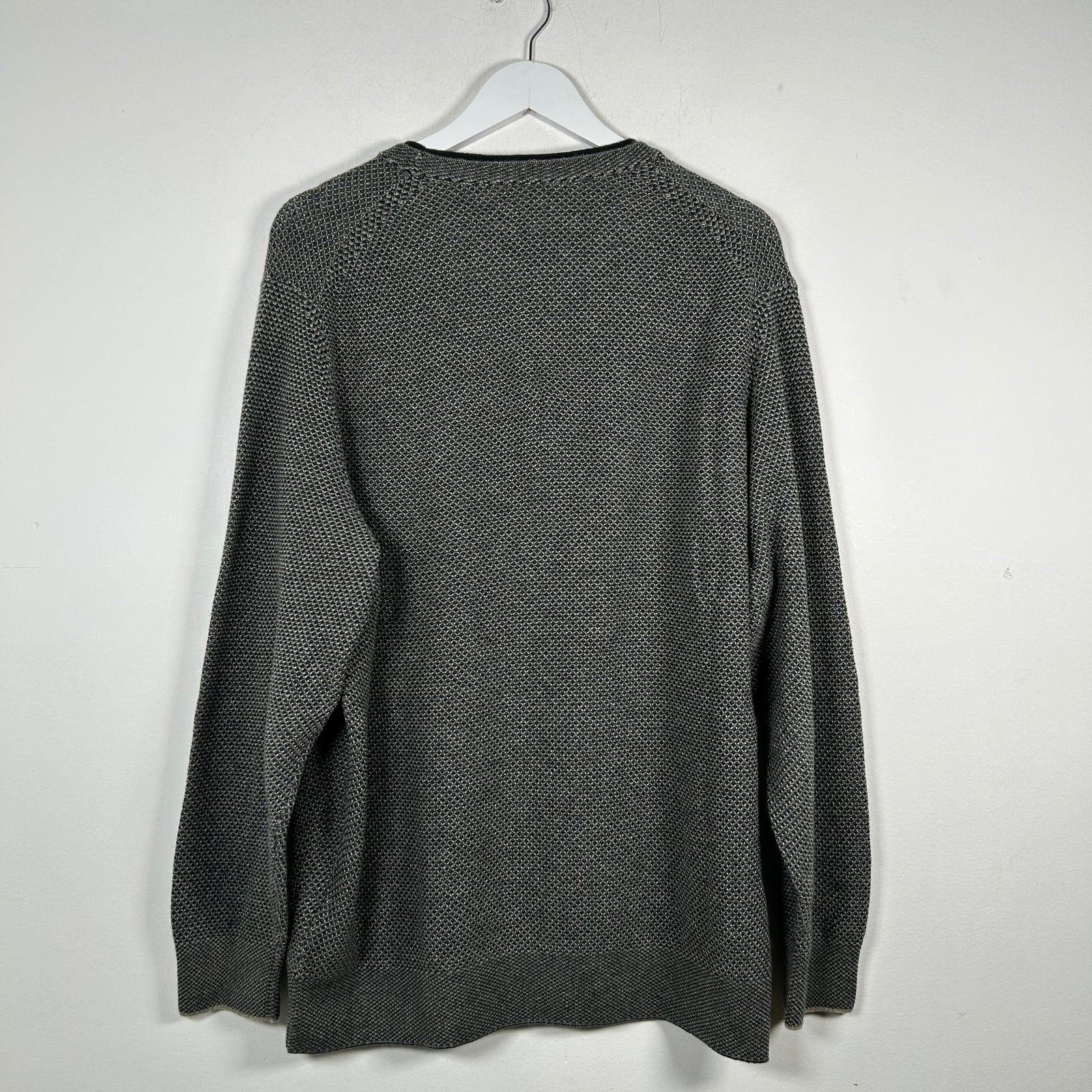 Loro Piana Gray/Green Knit Baby Cashmere Sweater Size 56