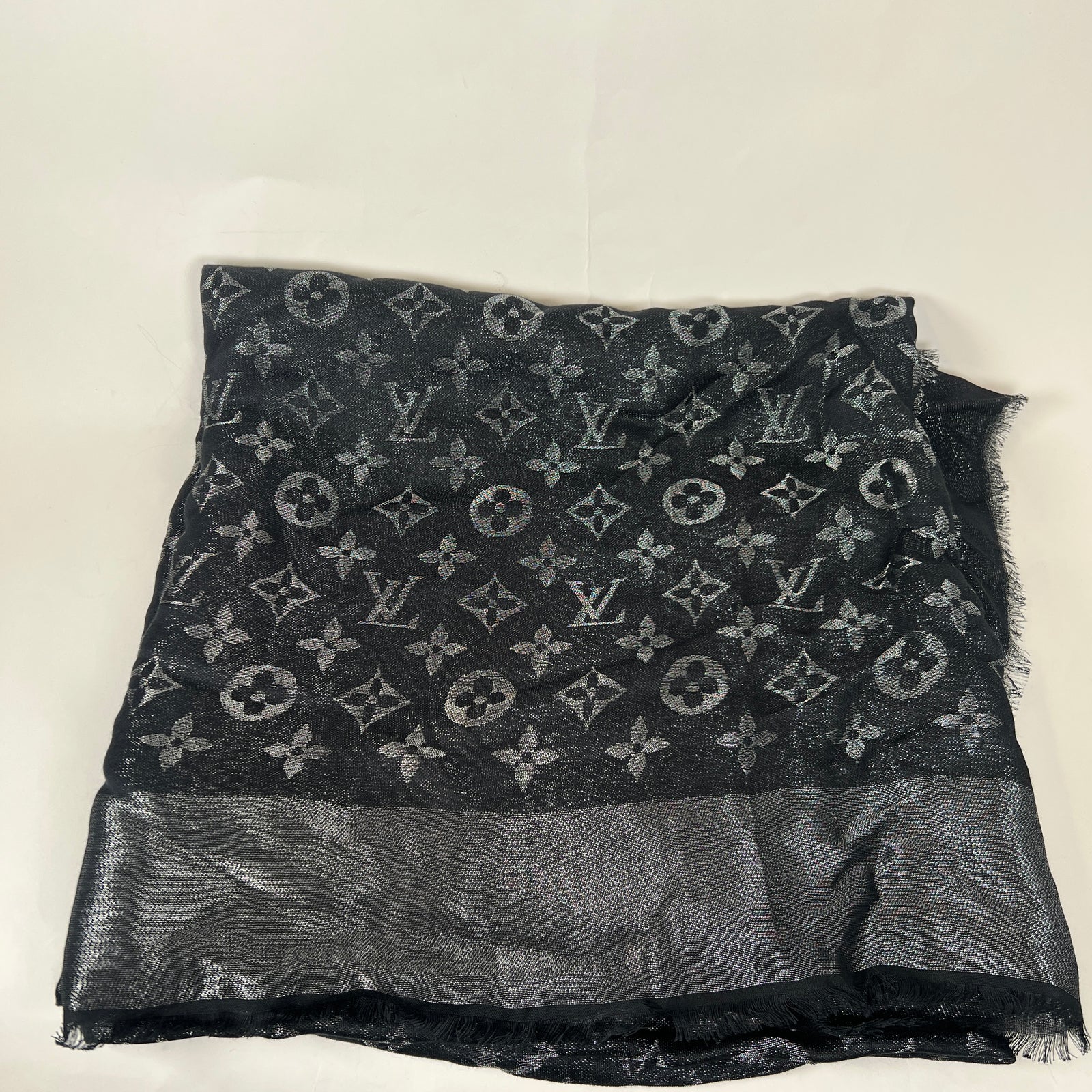Louis Vuitton Metallic Shine Monogram Shawl