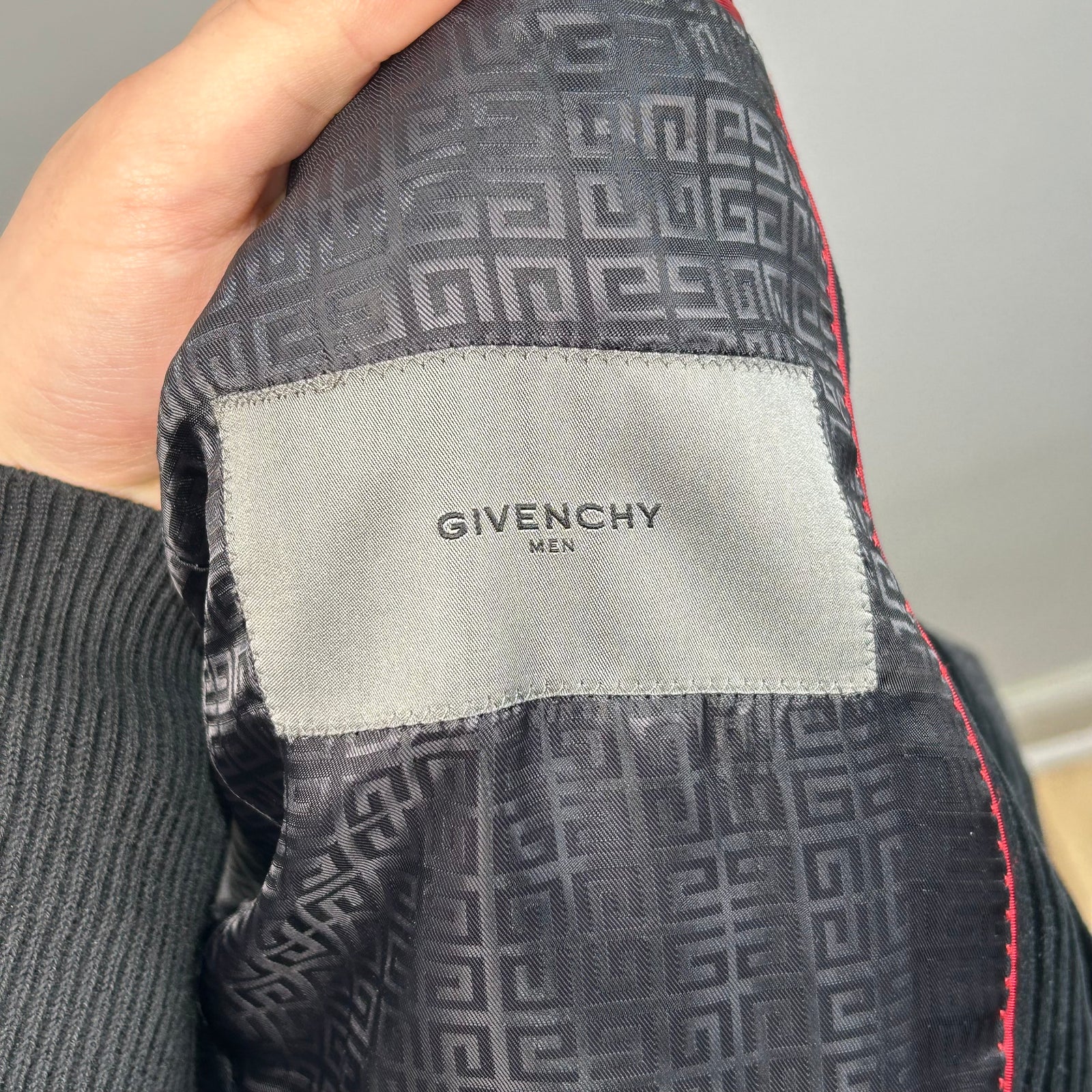 Givenchy Black Striped Blazer Jacket Size L