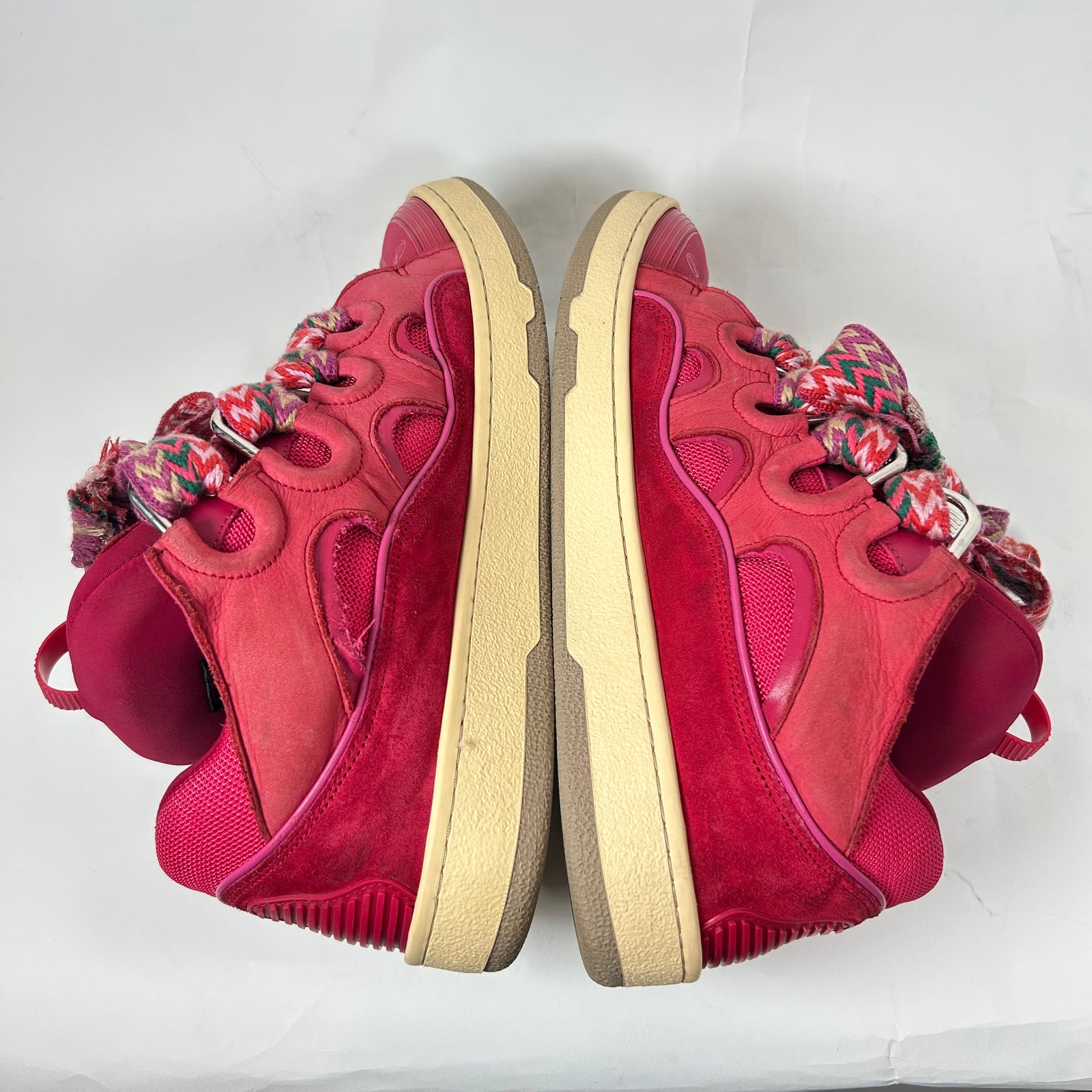 Lanvin Red Watermelon Curb Sneaker Size 44