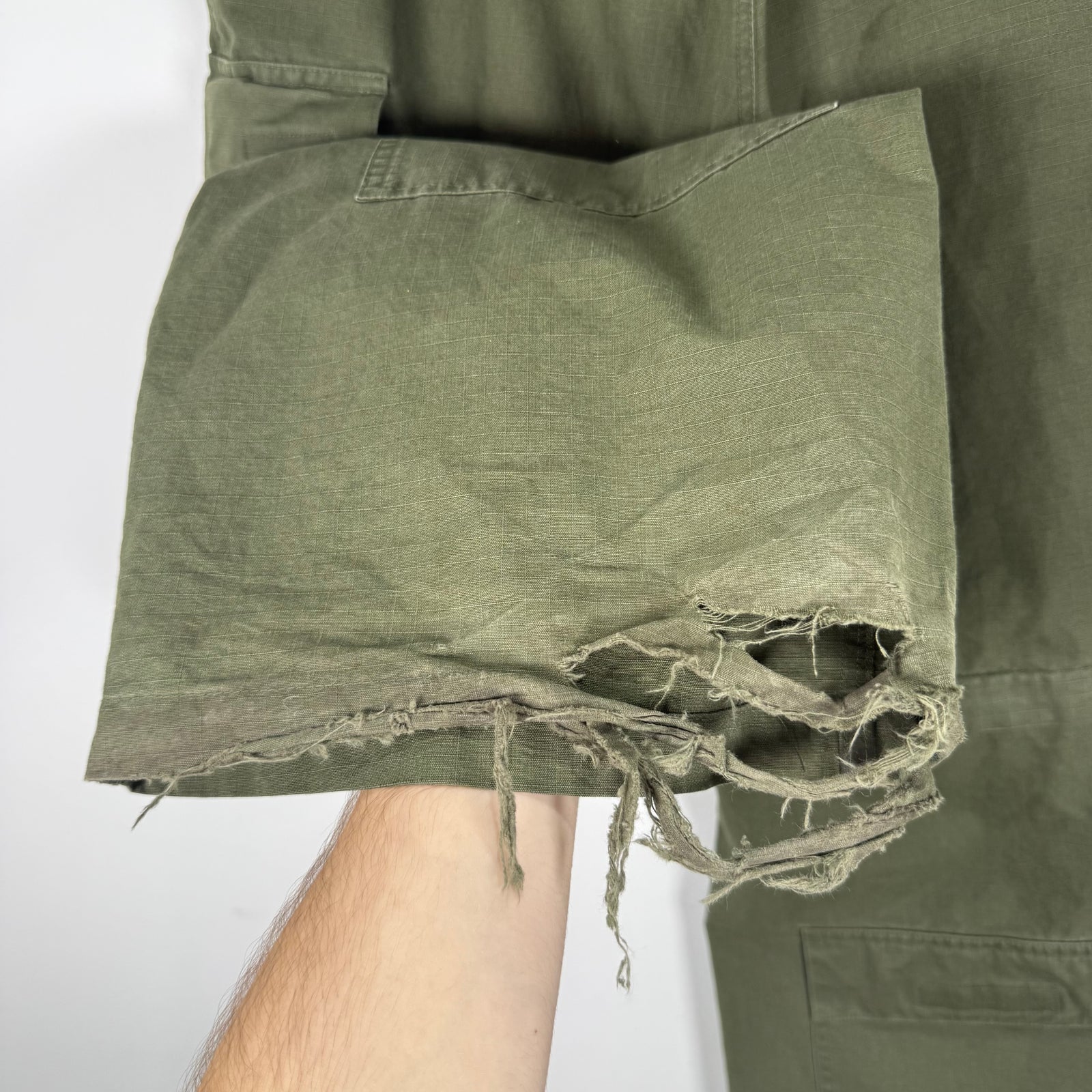 Balenciaga AW20 Green Convertible Cargo Pants Size 34