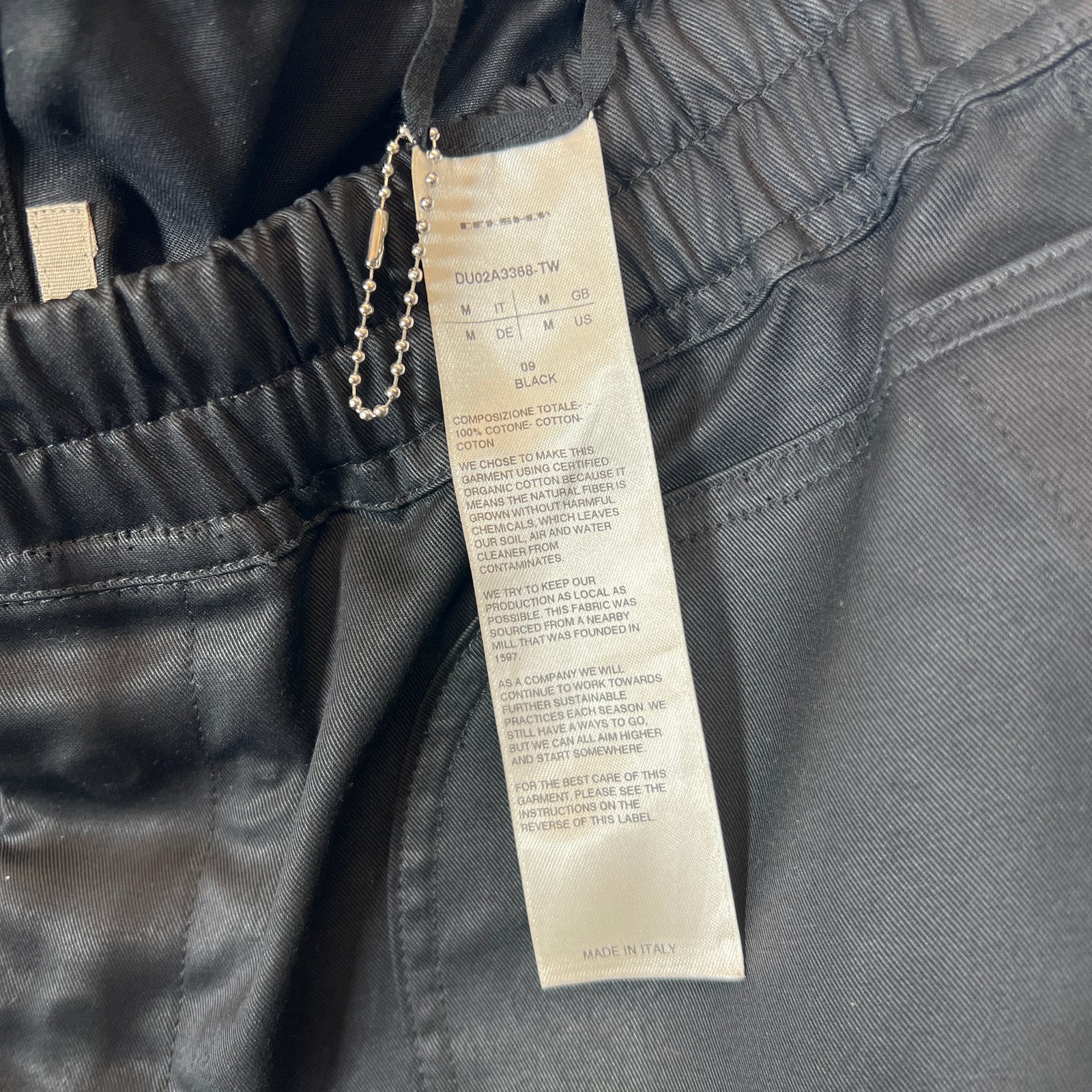 Rick Owens DRKSHDW Black Bela Pod Shorts Size M