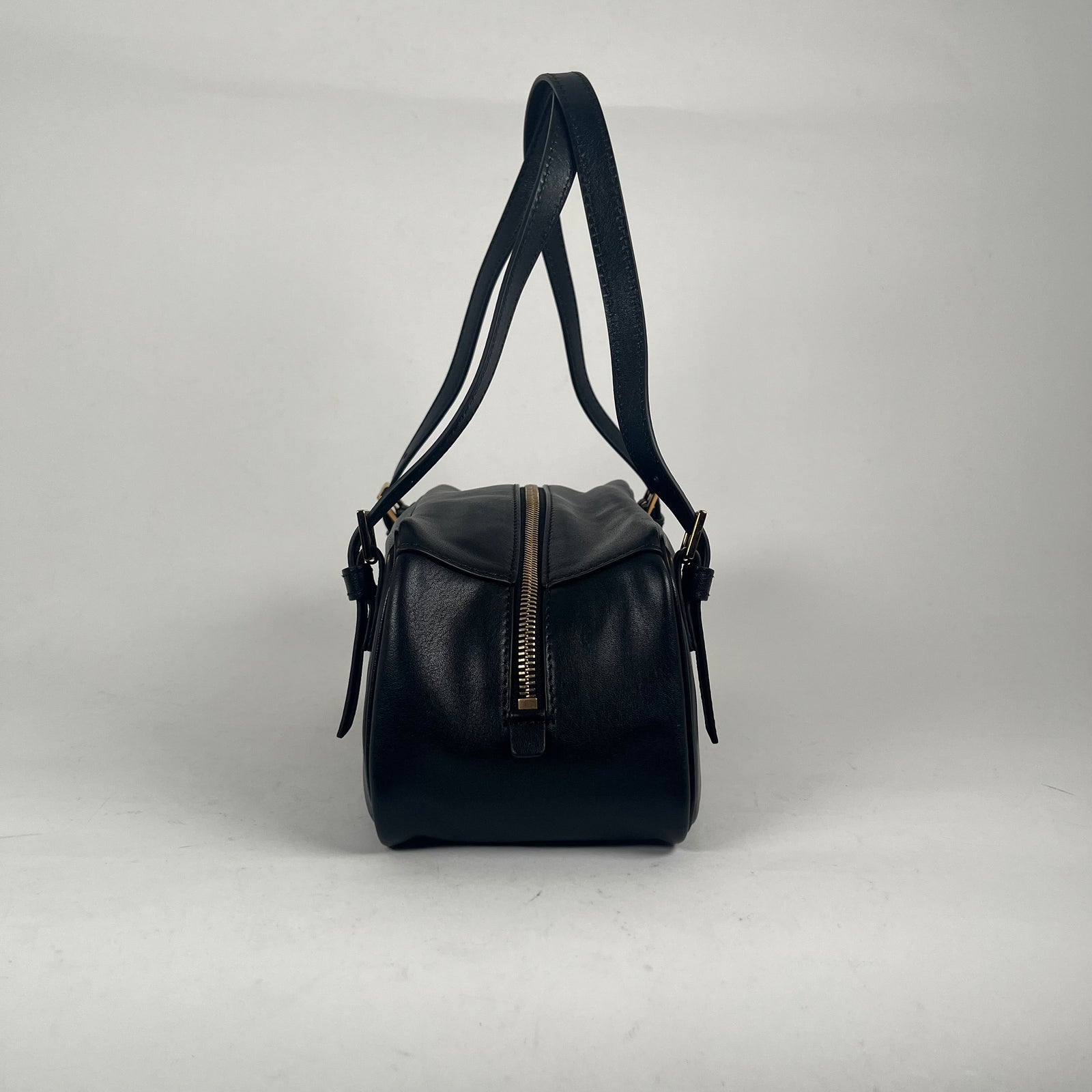 Versace Black Bowling Purse