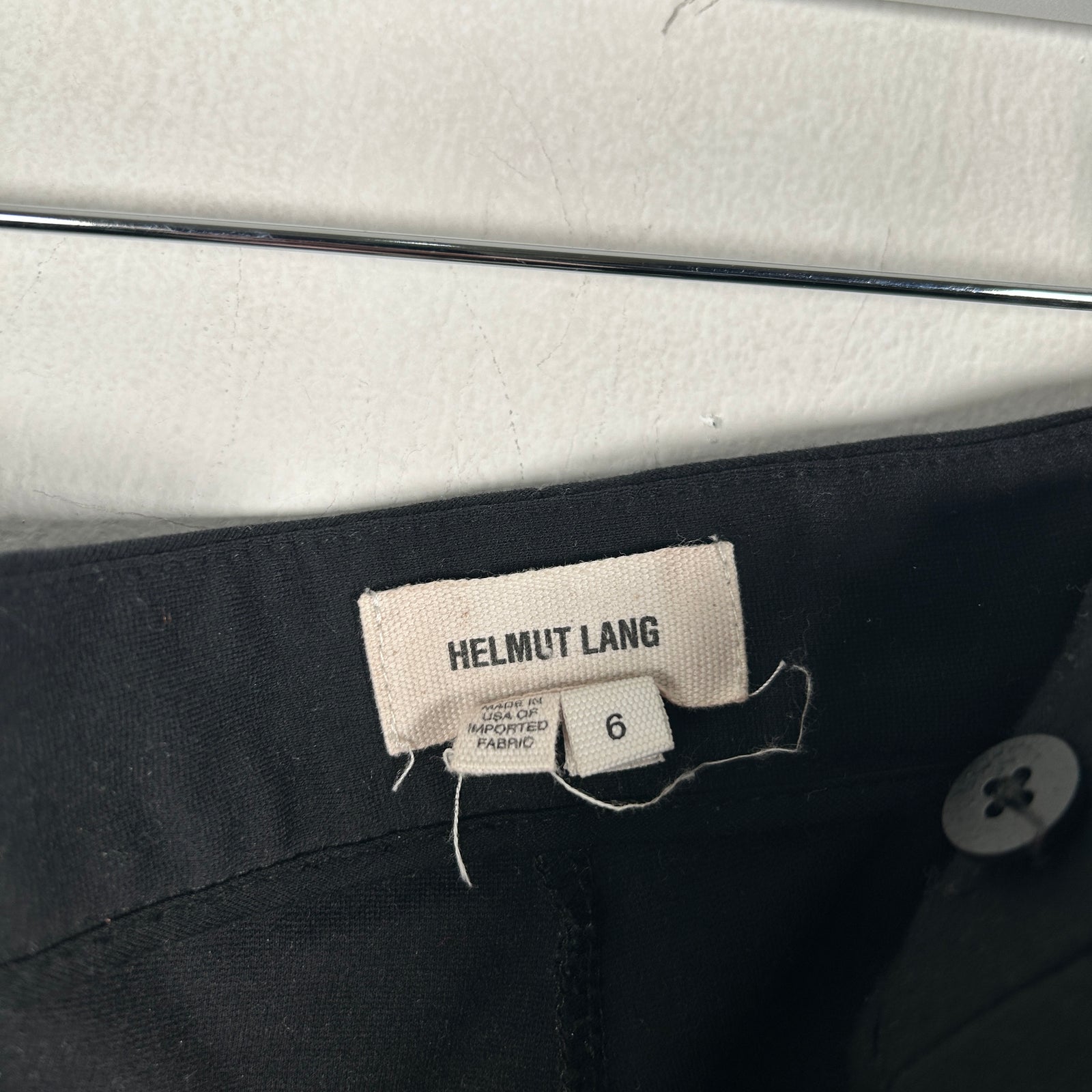 Helmut Lang Cross Button Capri Slacks Size 6