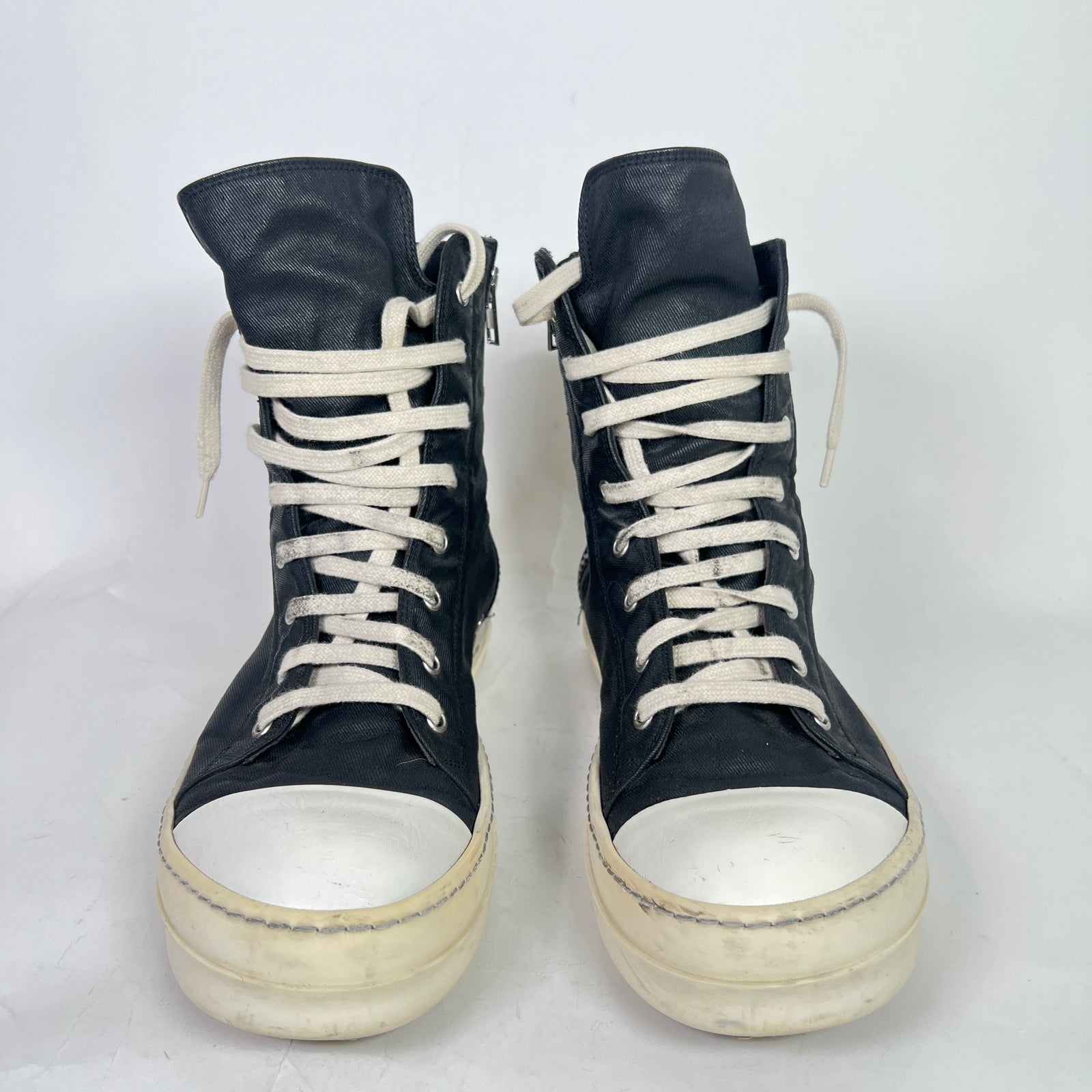Rick Owens DRKSHDW Waxed High-Top Ramones