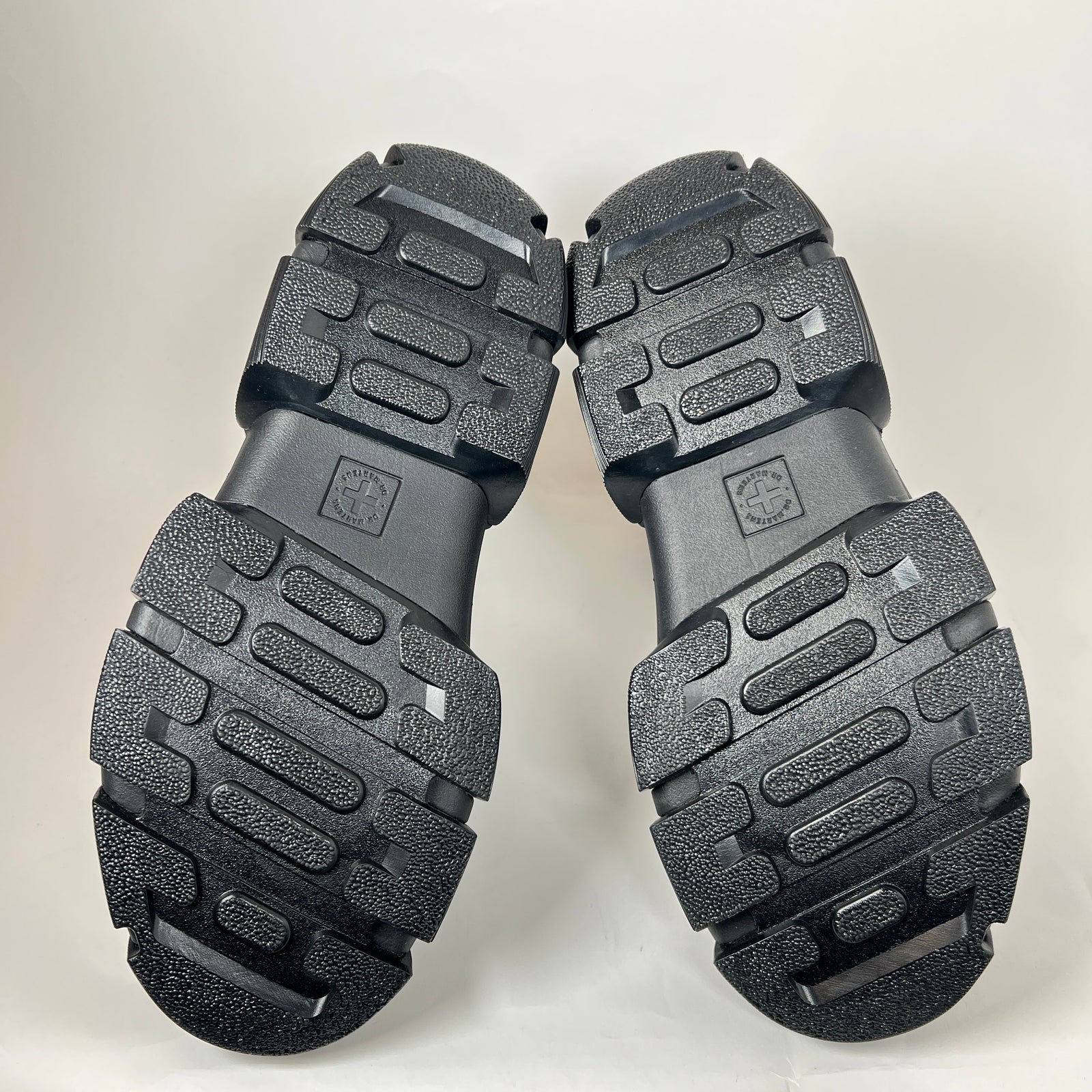 Rick Owens x Doc Marten's Black Megalace Pebbled Leather Boots Size 12