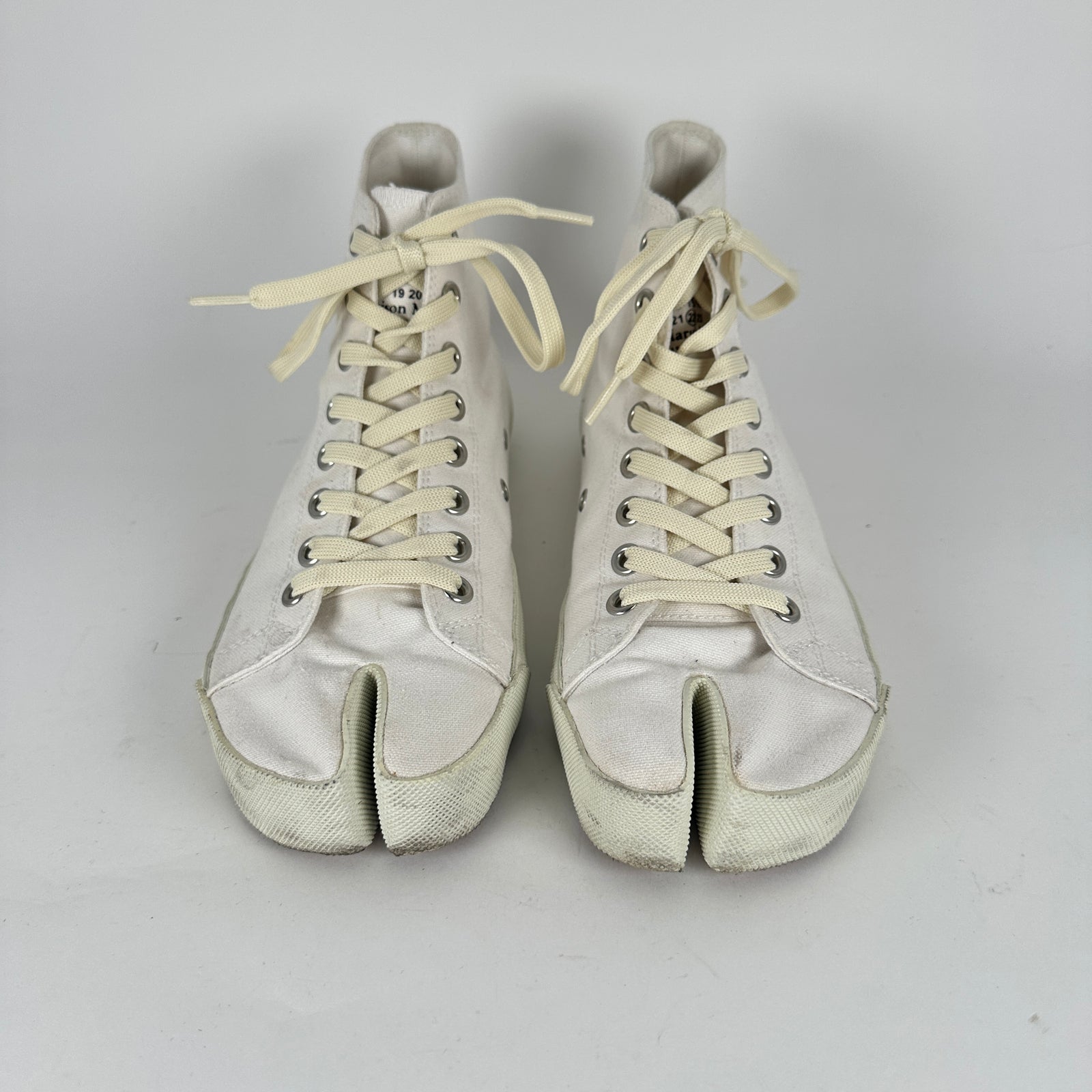Maison Margiela White Tabi High-Tops Size 7