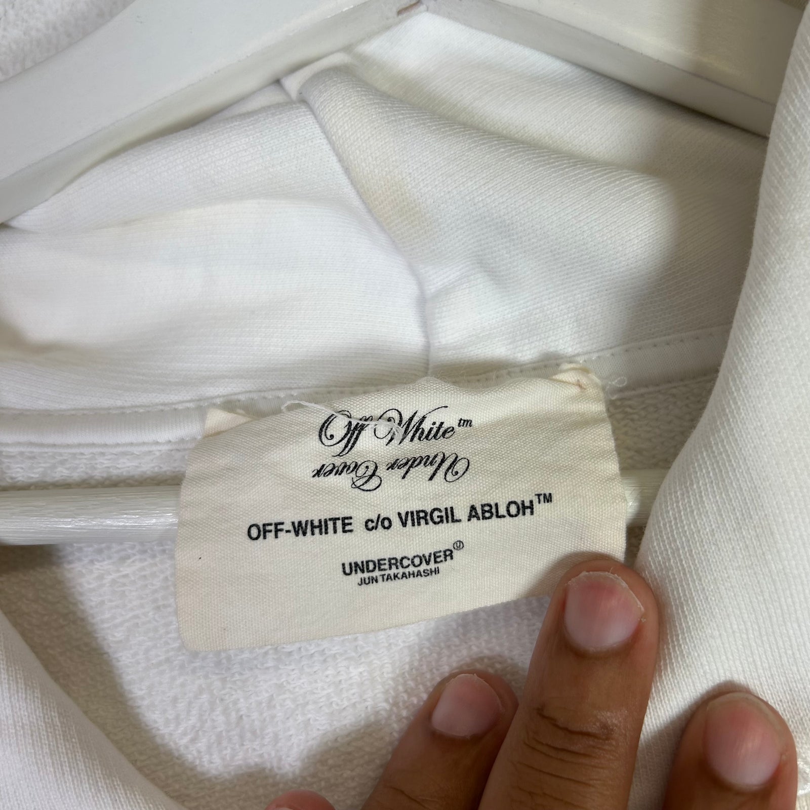 (DRY CLEANERS) Off-White x Undercover Skeleton Reverse Zip-Up Hoodie