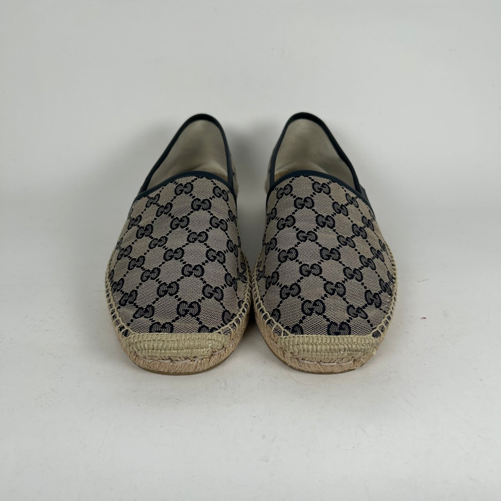 Gucci Navy Espadrilles Slip-on Sneaker Size 14