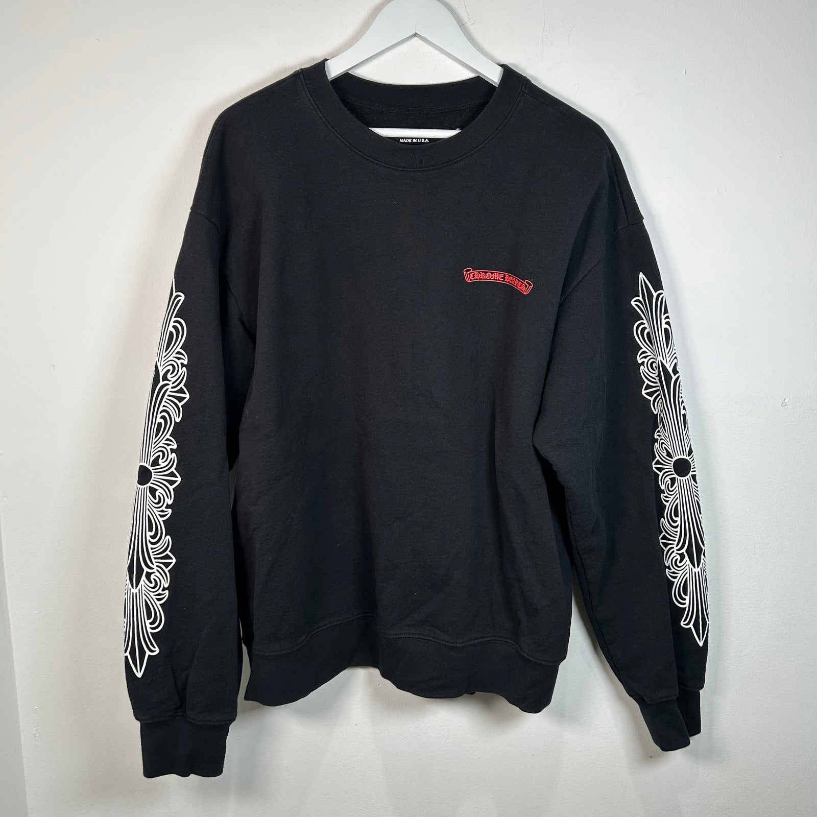 Chrome Hearts Matty Boy Chomper Black Crewneck Size XL