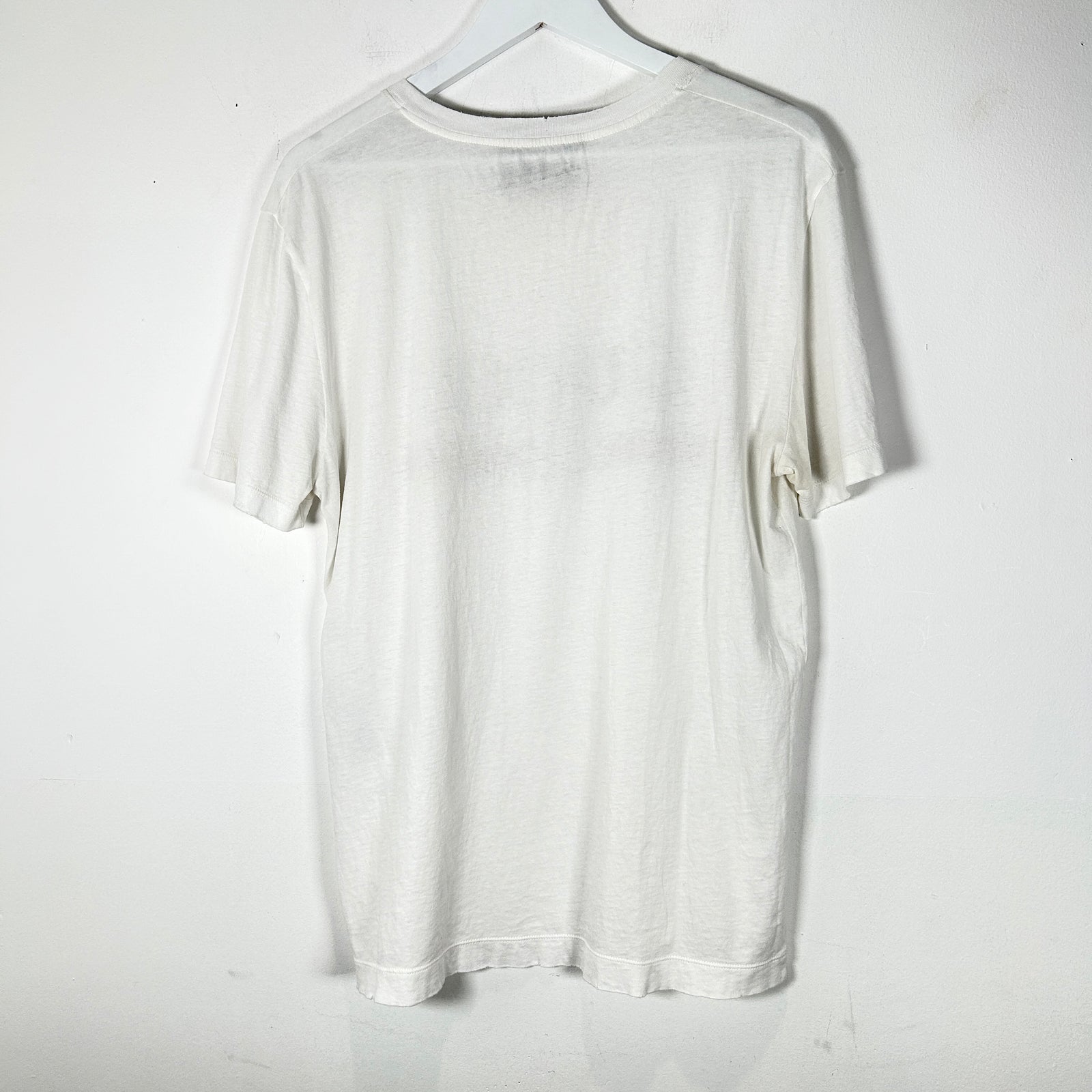 Gucci White Graphic T-Shirt Size M