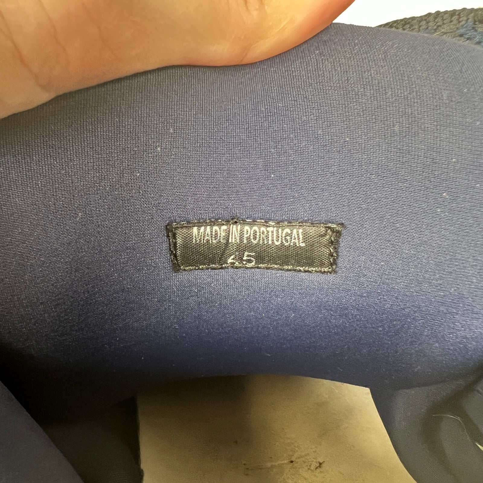 Lanvin Navy Curb Sneakers Size 45