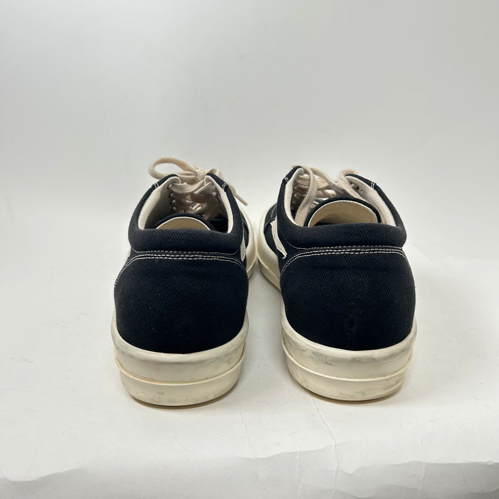Rick Owens Drkshdw Black/Milk Vintage Sneaker Size 45
