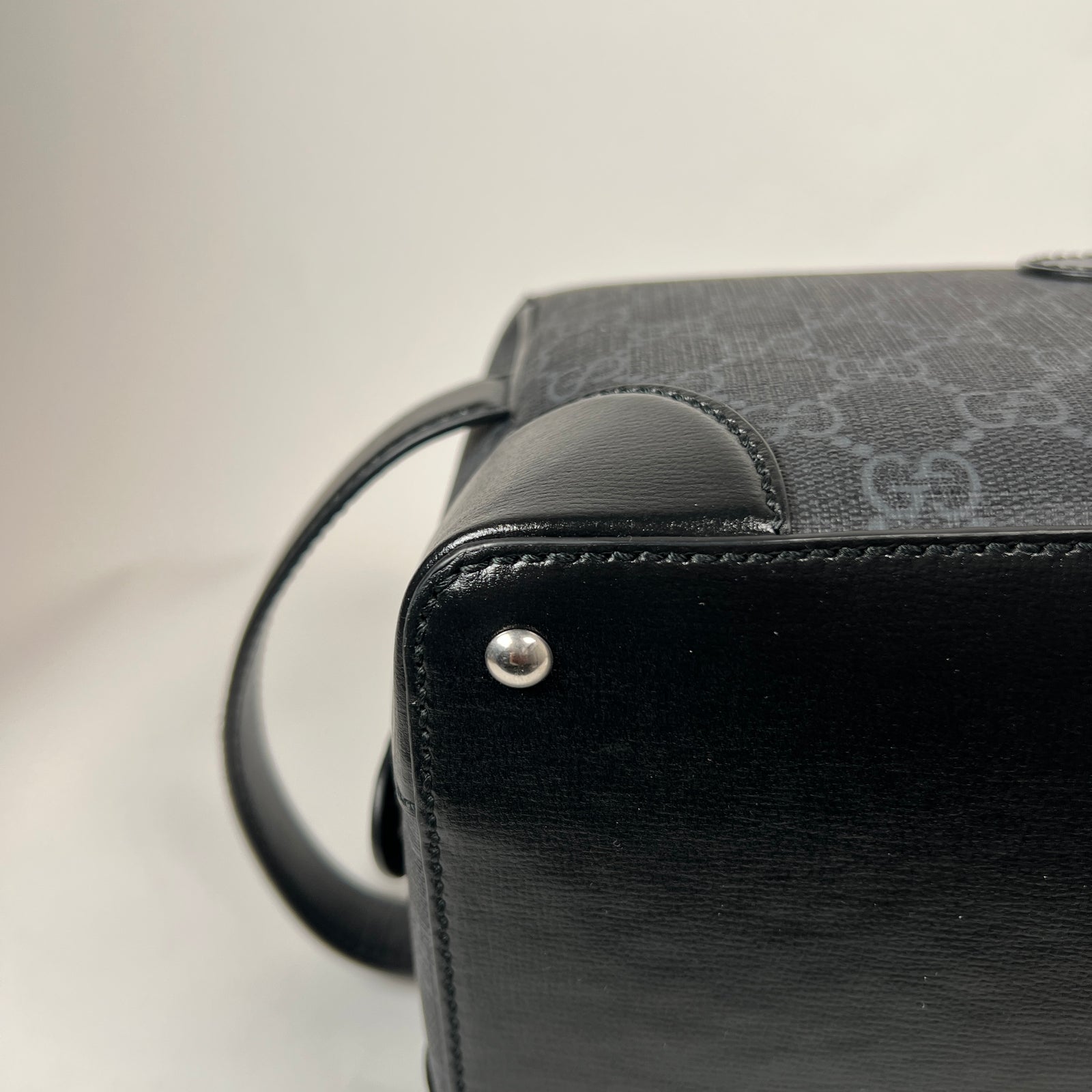 Gucci Black GG Supreme Large Toiletry Bag