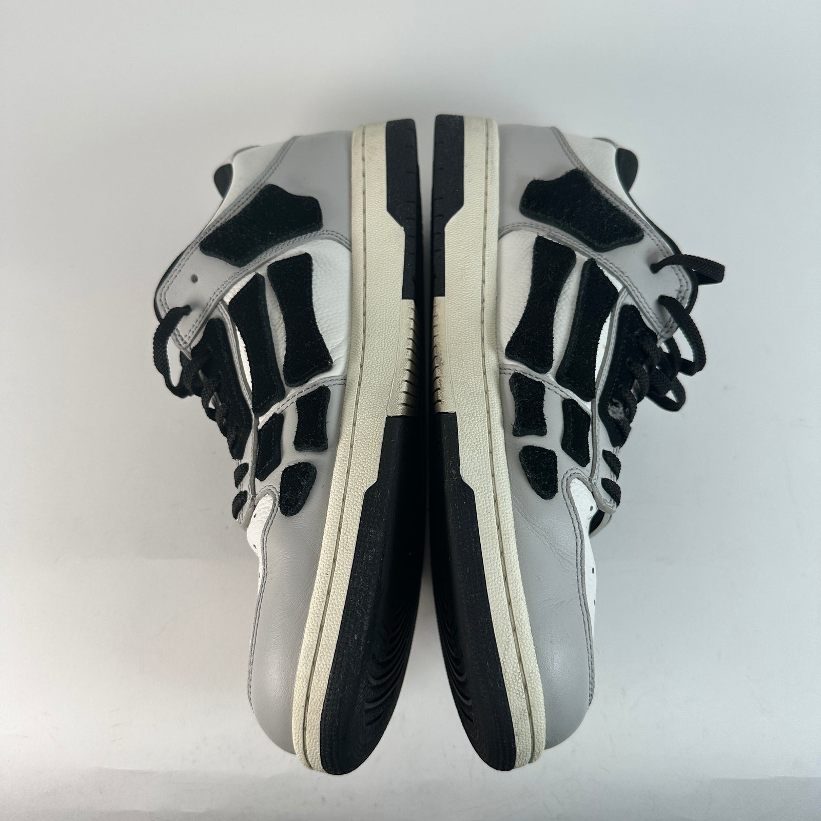Amiri Grey/Black Bone Court Low Tops Size 45