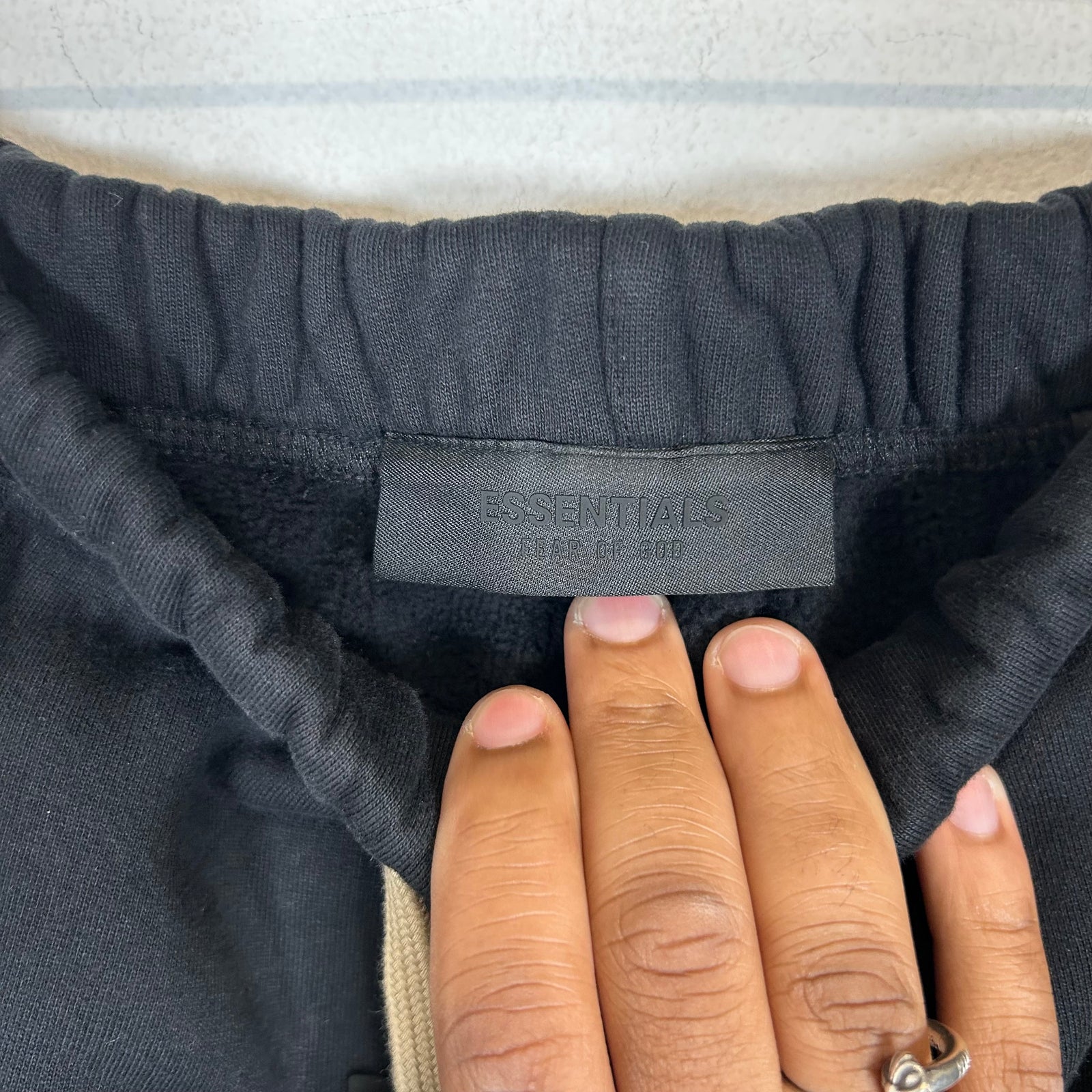 Essentials Black Sweat Shorts Size XL