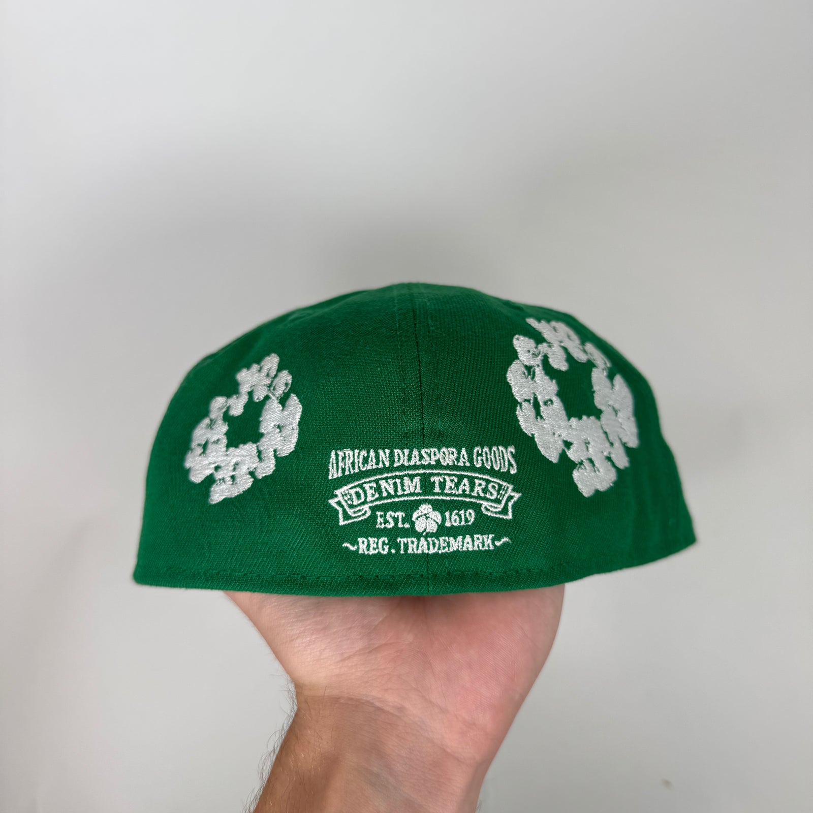 Denim Tears Green Wreath Fitted Cap Size 7 1/2