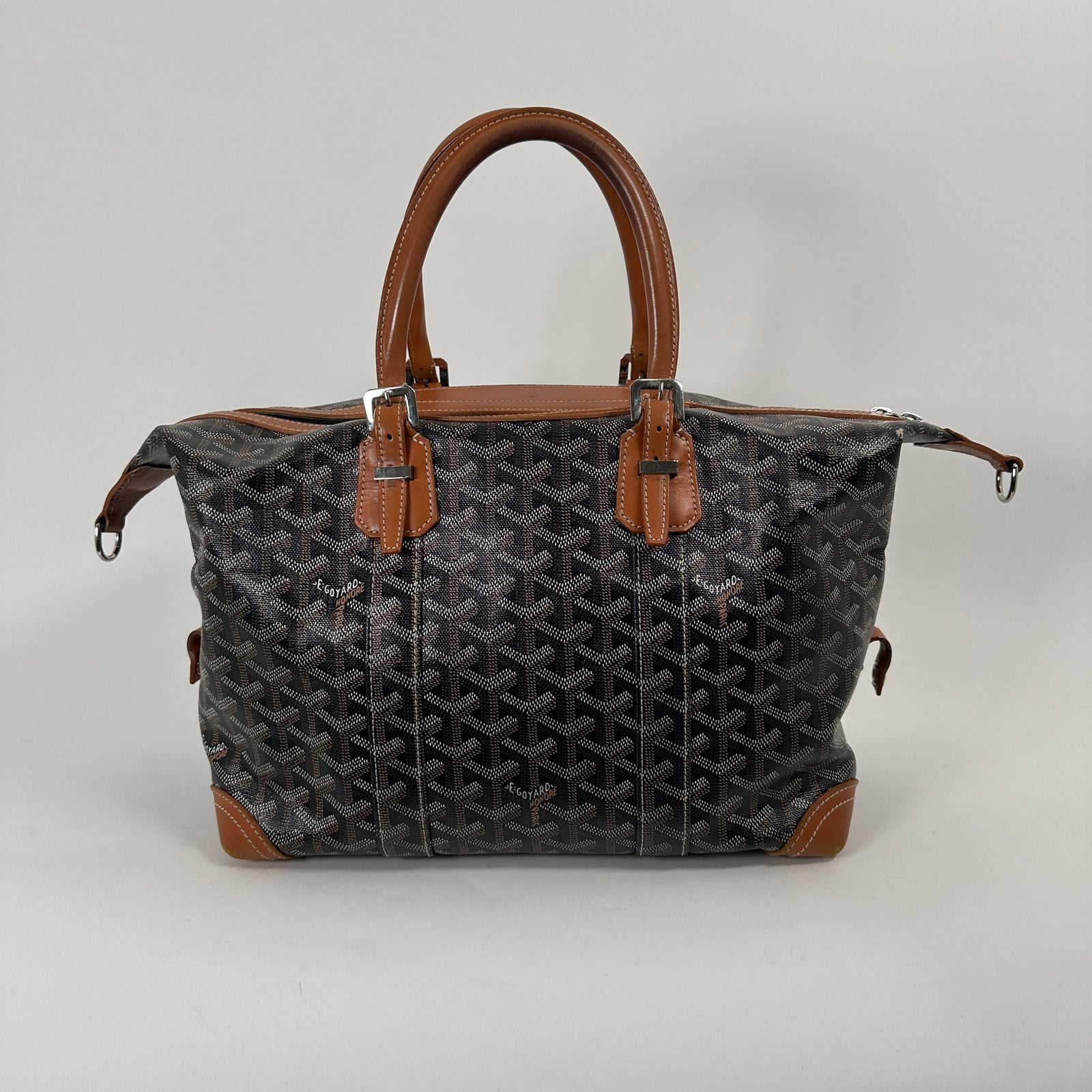 Goyard Black & Tan Goyardine Boeing 30