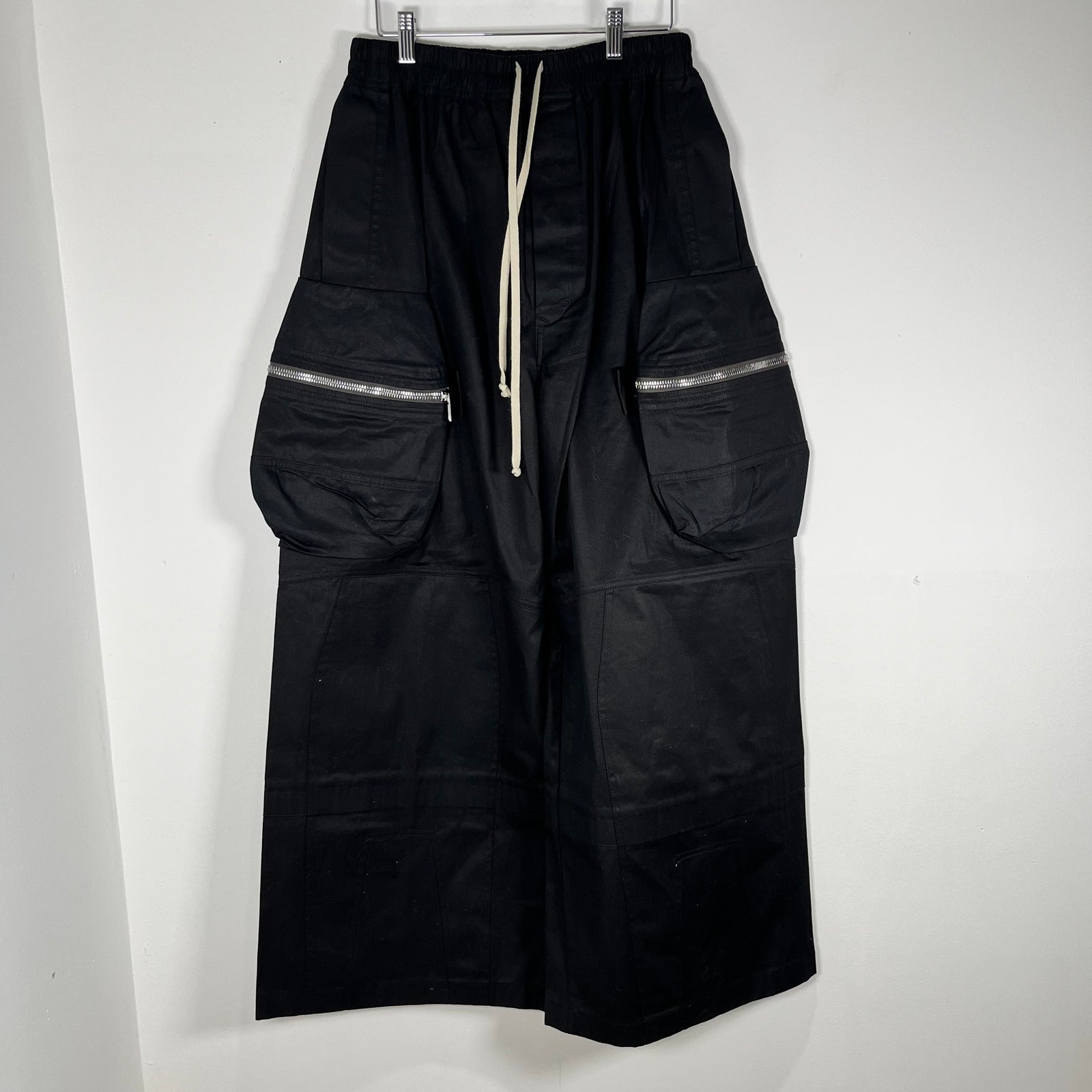 Rick Owens SS21 'Pannier' Wide Lego Cargo Pants Size 46