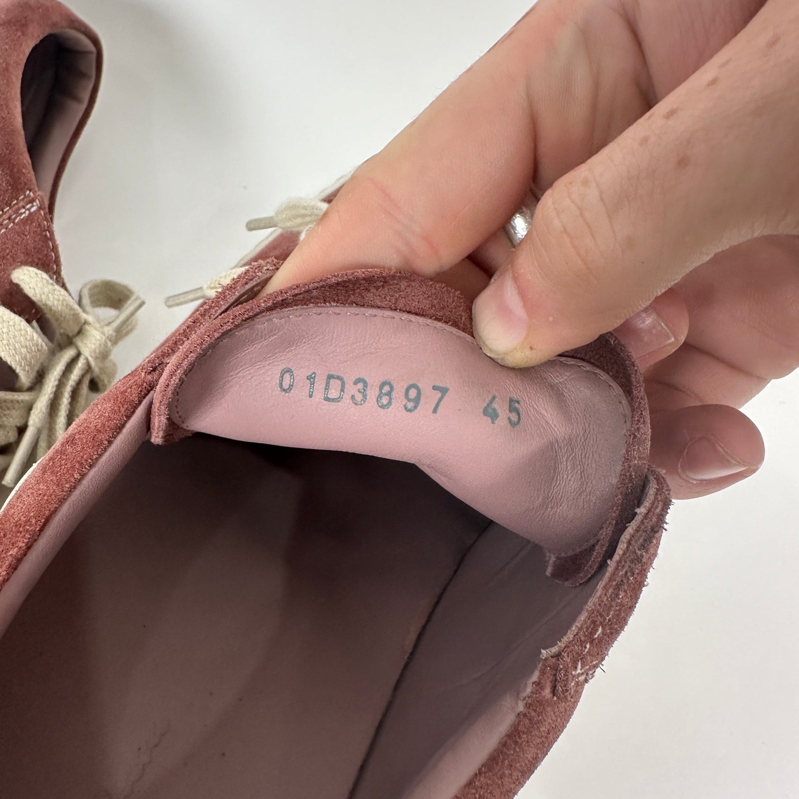 Rick Owens Vintage Dusty Pink Low Top Size 45