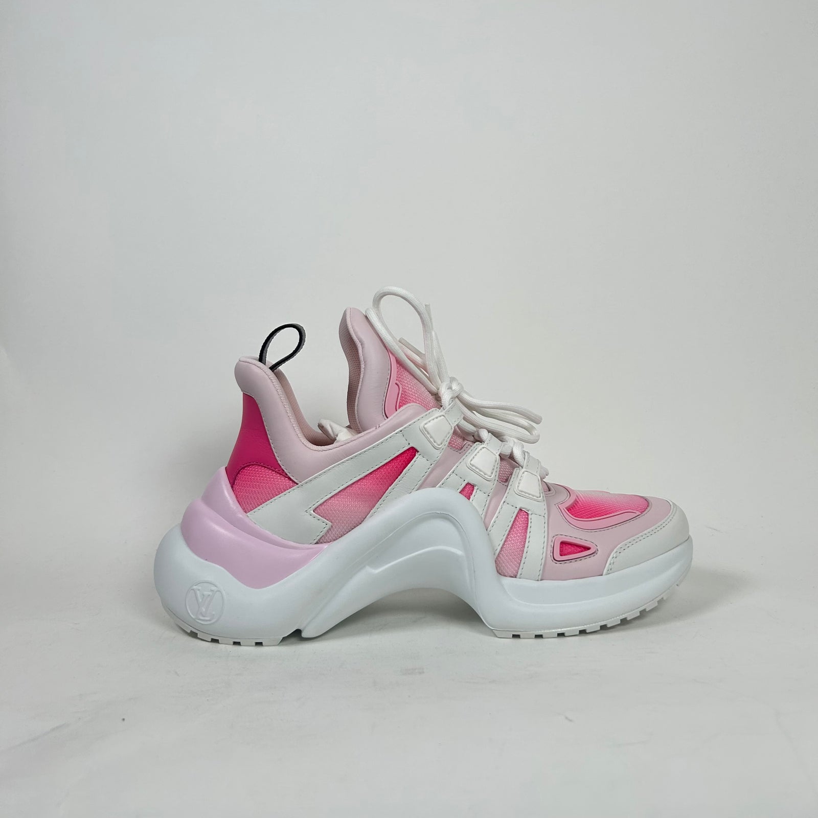 Louis Vuitton Pink Arch Light Sneaker Size 40