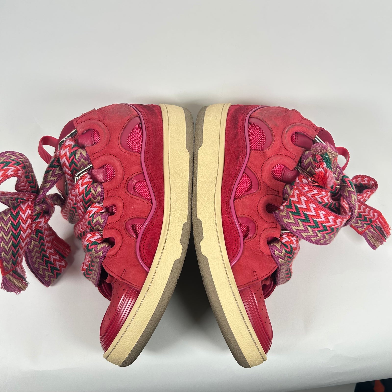 Lanvin Red Curb Sneaker Size 40