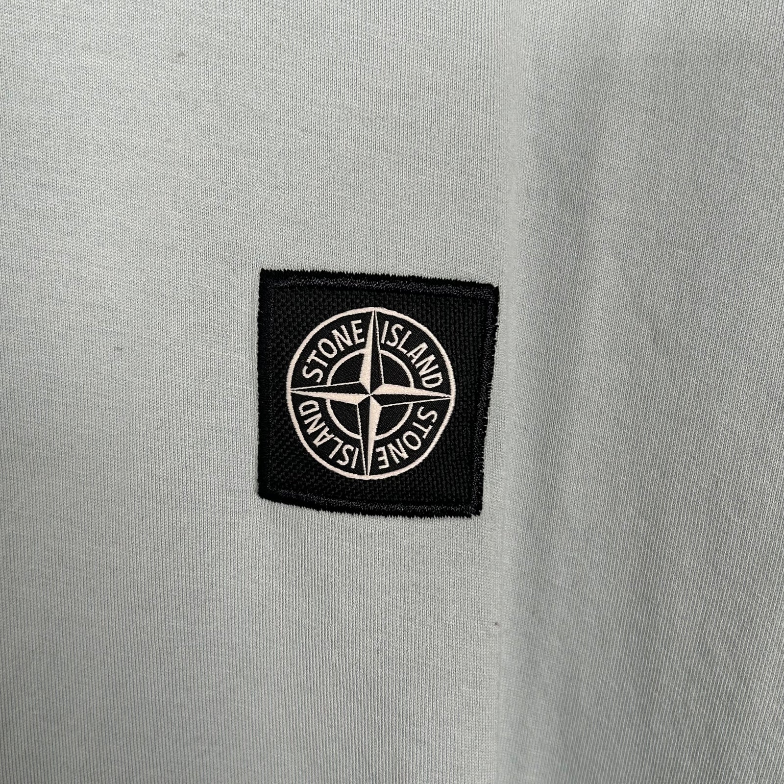 Stone Island Light Blue Logo T-Shirt Size XXL
