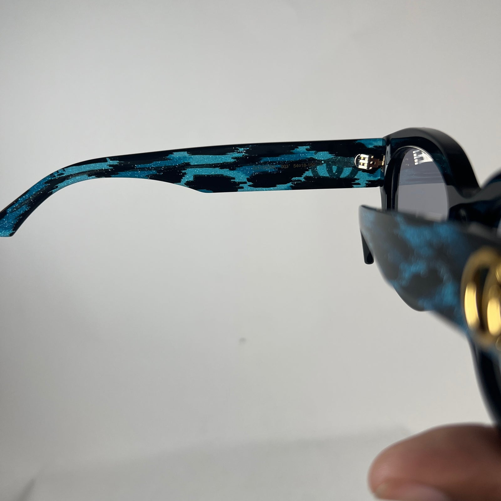 Gucci Black/Blue Butterfly Frame Sunglasses