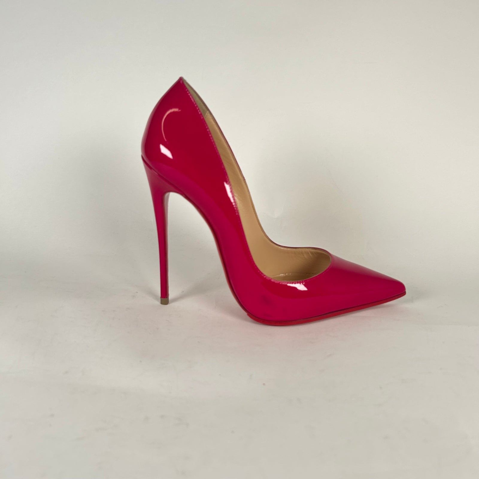 Christian Louboution So Kate Patent Pink Heels Size 37